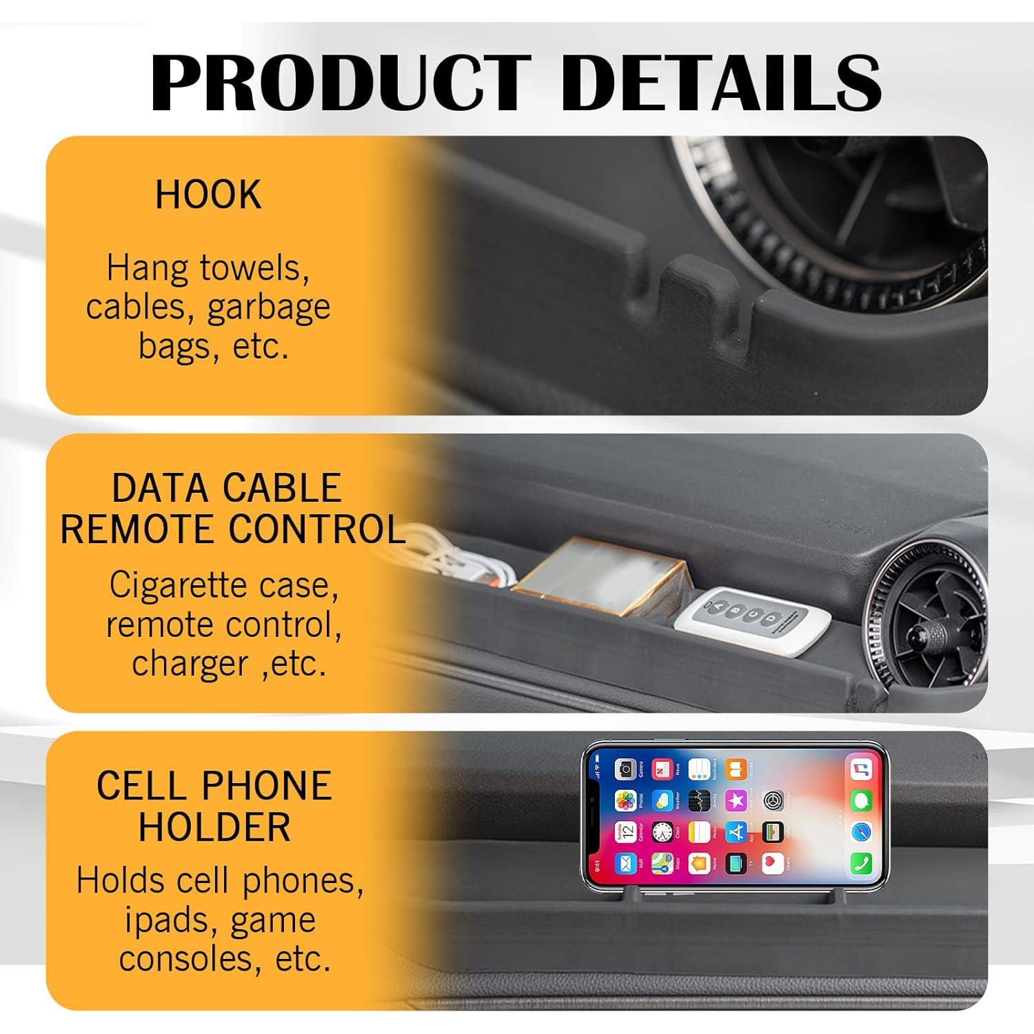 Organizador de Tablero de Silicona KAHCOP para Toyota Land Cruiser 250 2024-2025