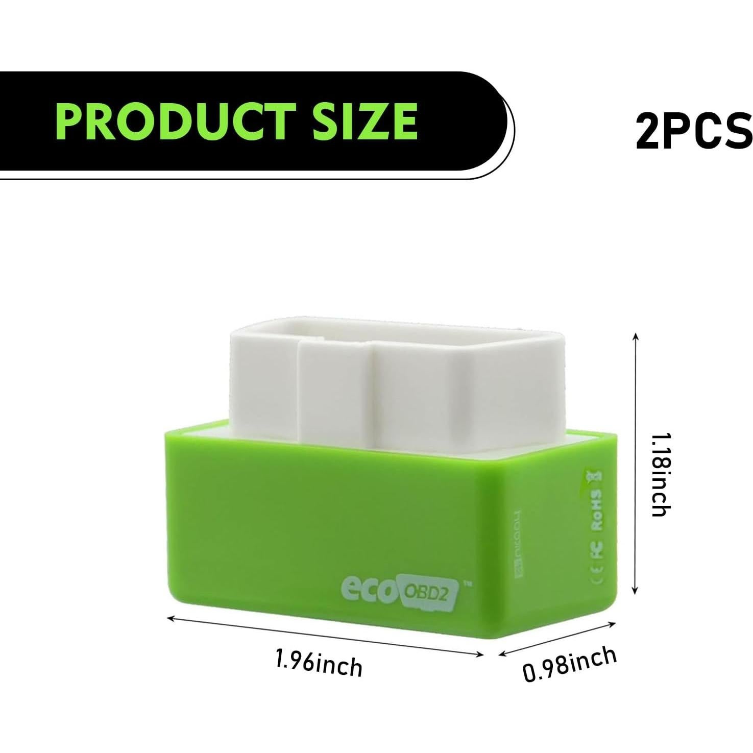 Conector OBD2 Pinflaw PINSYQ493GE-2PC Ahorro Combustible 2 Pcs