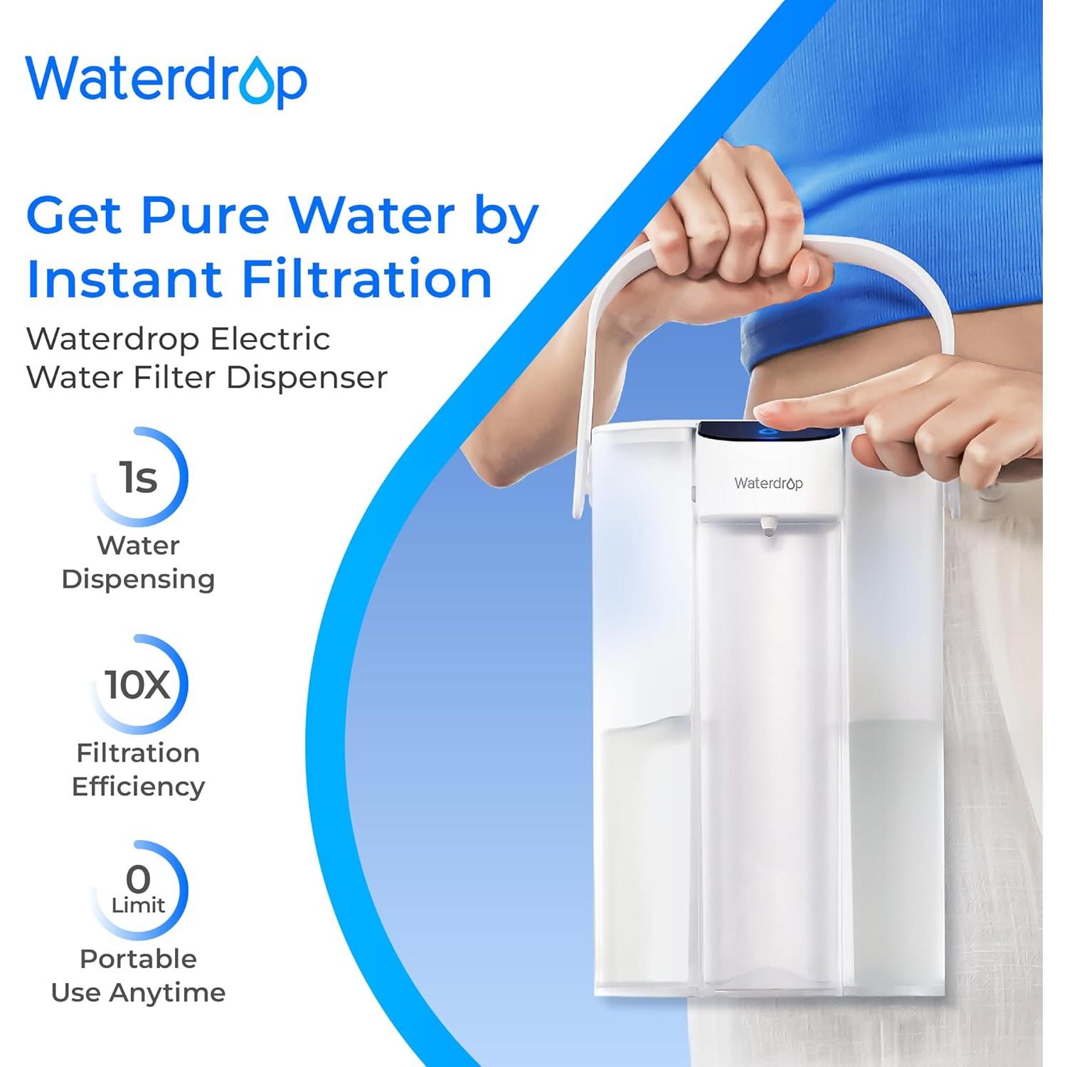 Jarra Filtro Agua Eléctrica Waterdrop 3.5L 15 Tazas