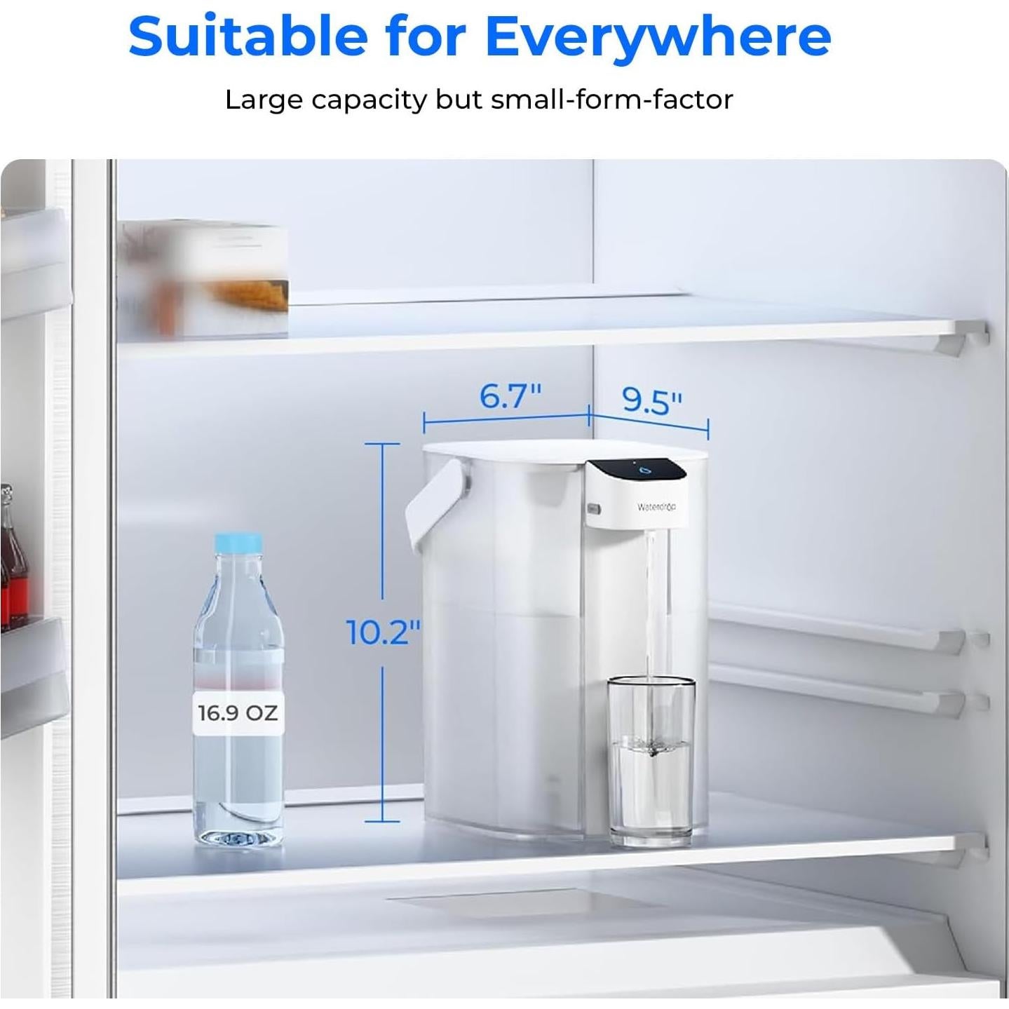 Jarra Filtro Agua Eléctrica Waterdrop 3.5L 15 Tazas