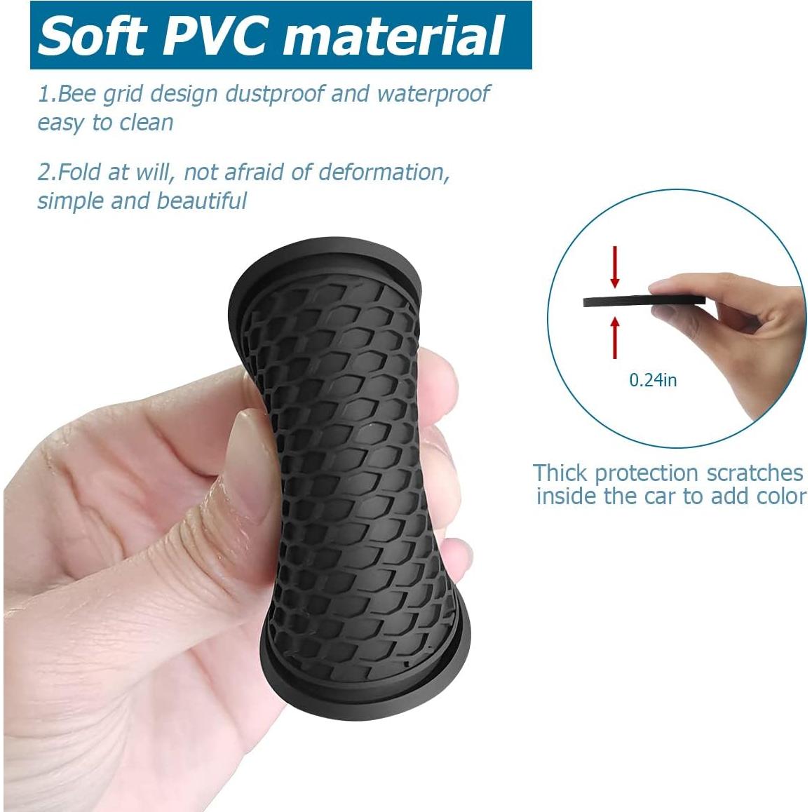 Posavasos antideslizantes AUCELI para coche, 4 unidades