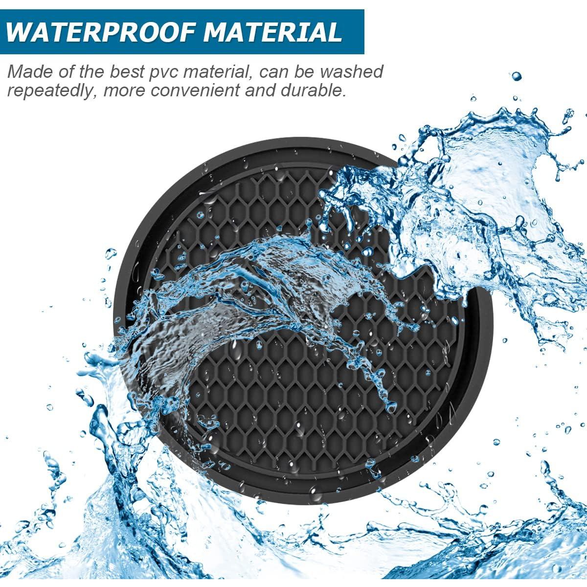 Posavasos antideslizantes AUCELI para coche, 4 unidades