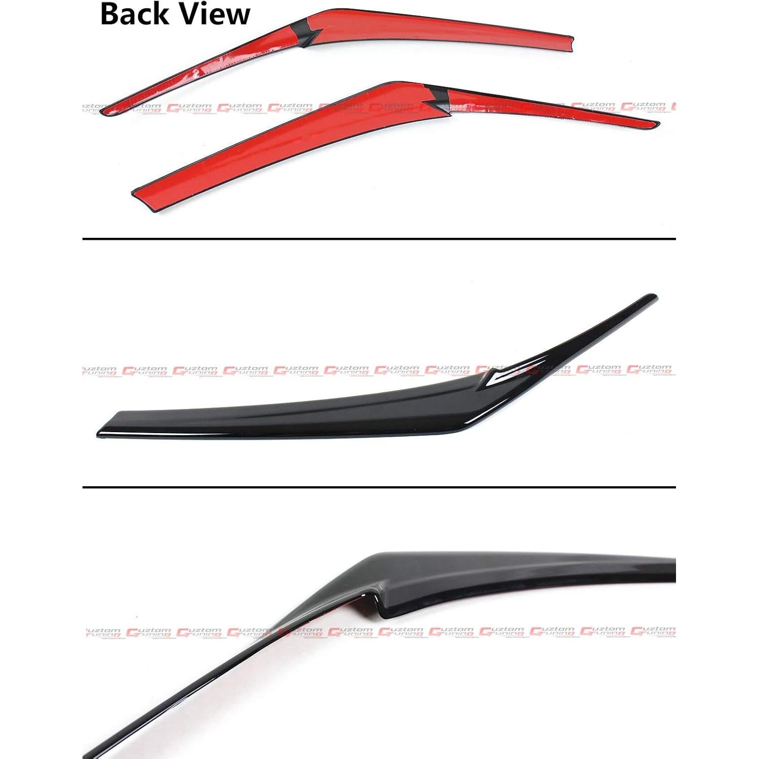 Tapa de Faro Negro Brillante Cuztom Tuning para Toyota Camry 2018-2024