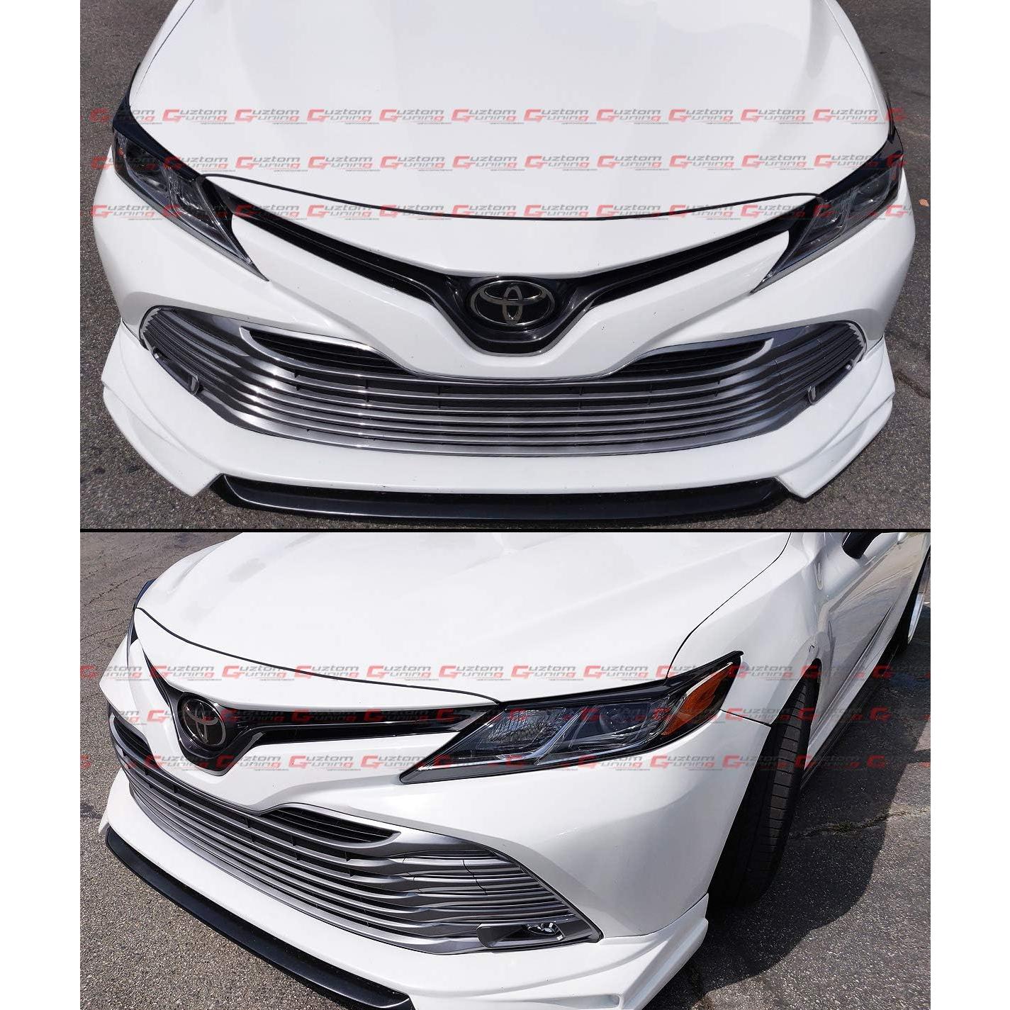 Tapa de Faro Negro Brillante Cuztom Tuning para Toyota Camry 2018-2024