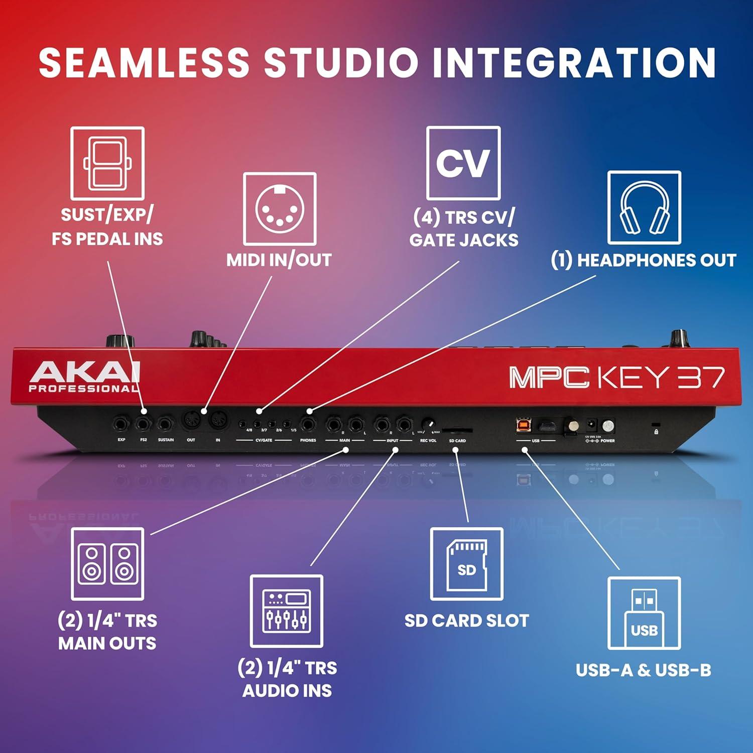 Akai Professional MPC Key 37 Sintetizador 37 Teclas