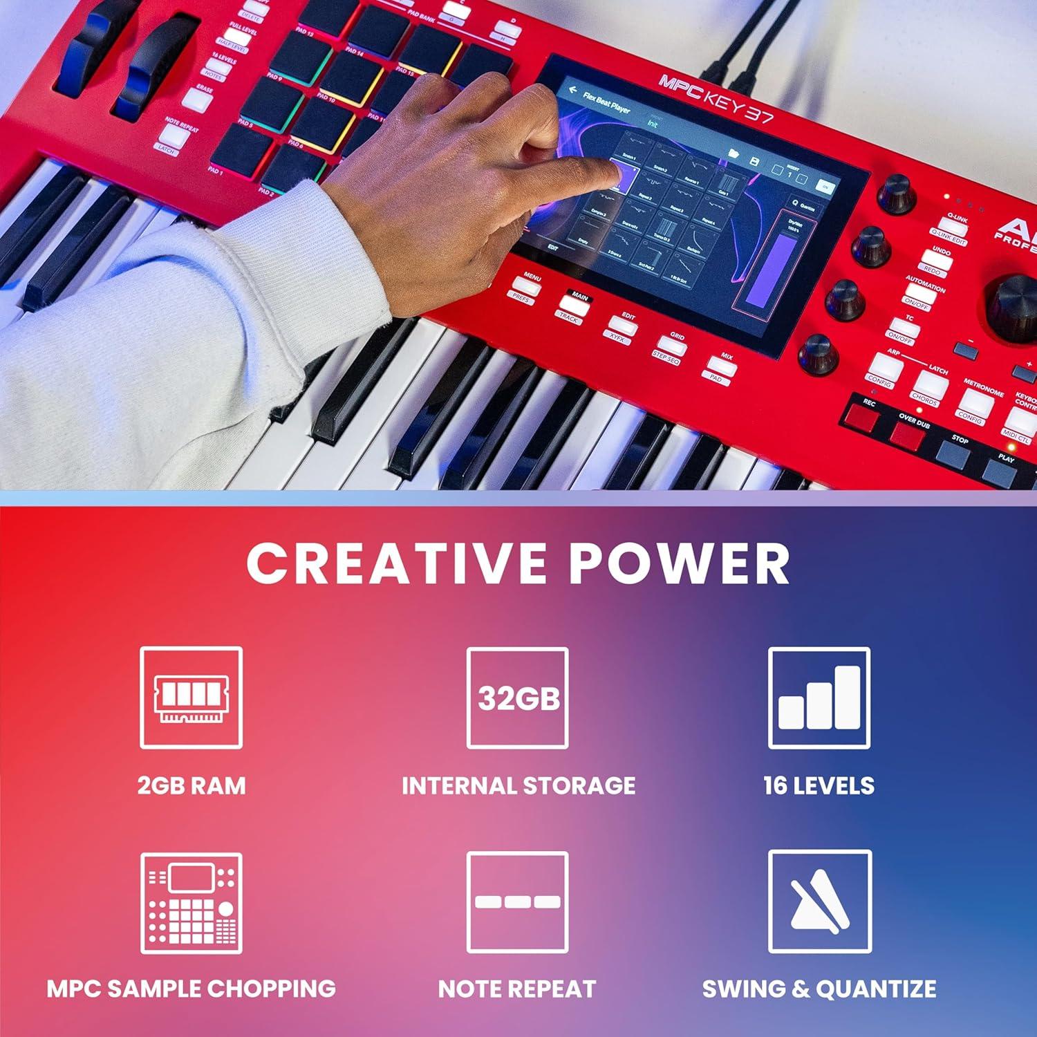 Akai Professional MPC Key 37 Sintetizador 37 Teclas