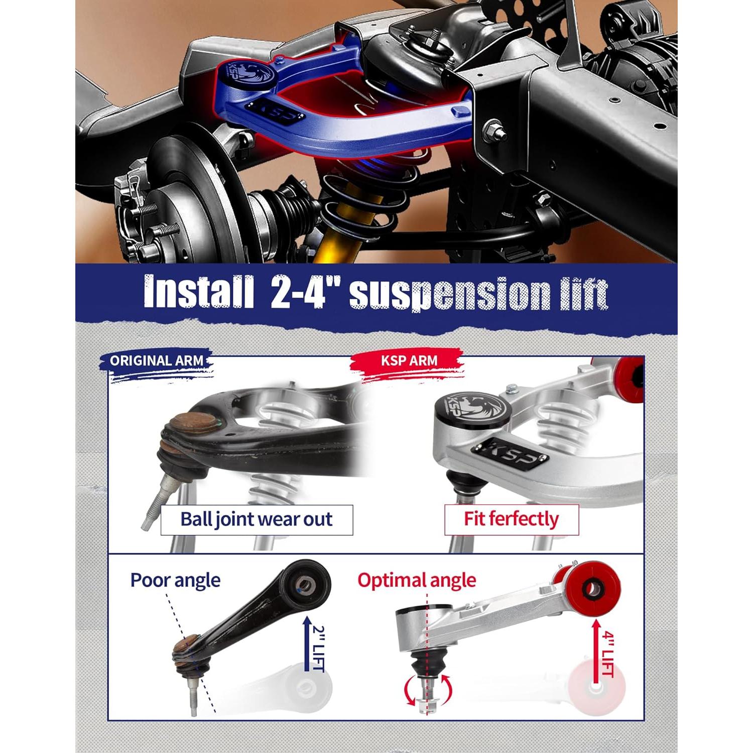 Brazo de Control Frontal KSP para Toyota Tacoma 2004-2023