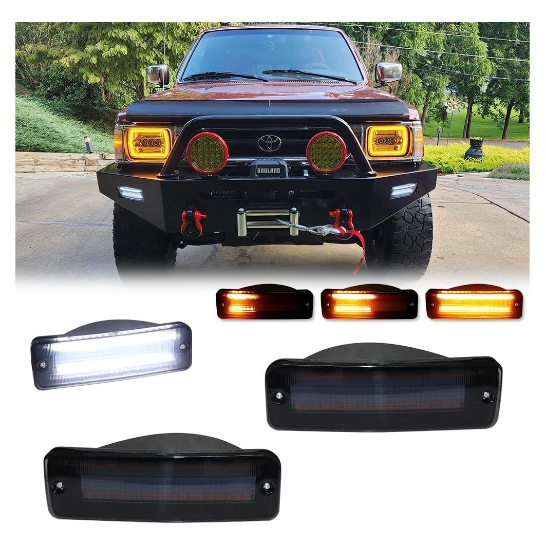 Luz de giro del parachoques delantero KENRTIR Toyota Pickup 89-95
