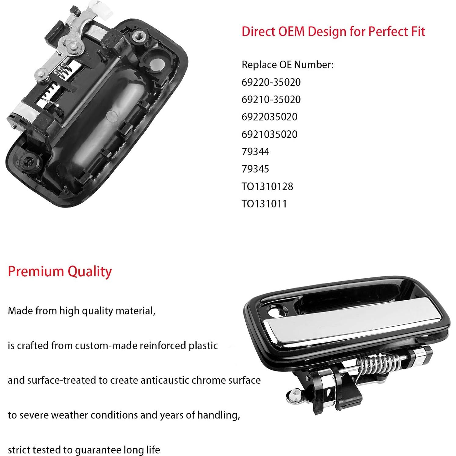 Manijas de Puerta Exterior Toyota Tacoma 1995-2004 HHCSOP