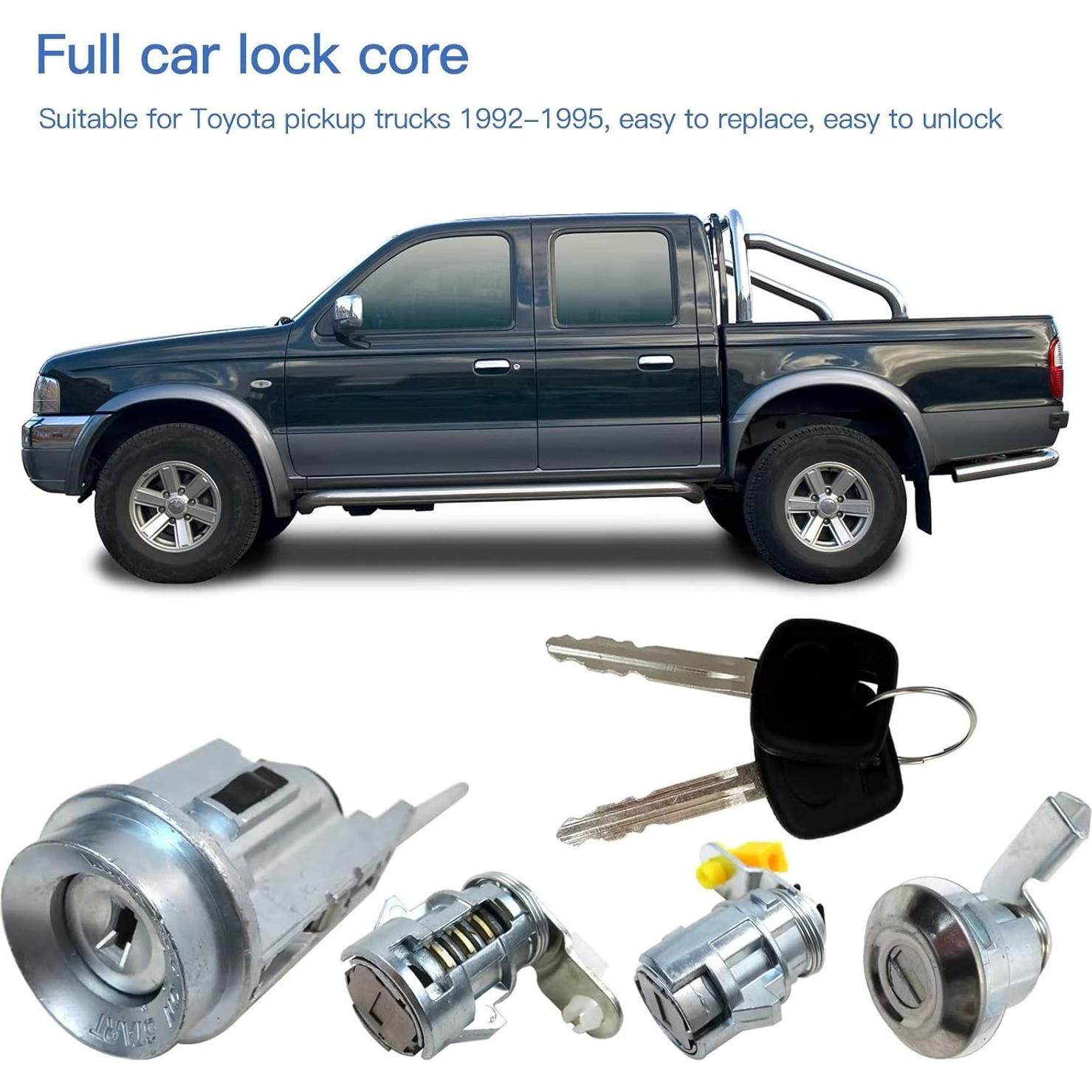 Juego de Cerradura de Puerta y Cilindro Toyota Hilux 1988-1997