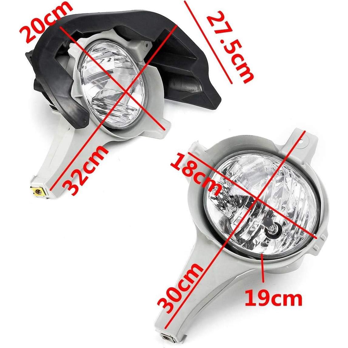 2X Foglight Fog Light Lamp for Toyota Hilux Vigo 2005 2006 2007 2008, As Original, As Pictures, US-UH-VG05-FL-01