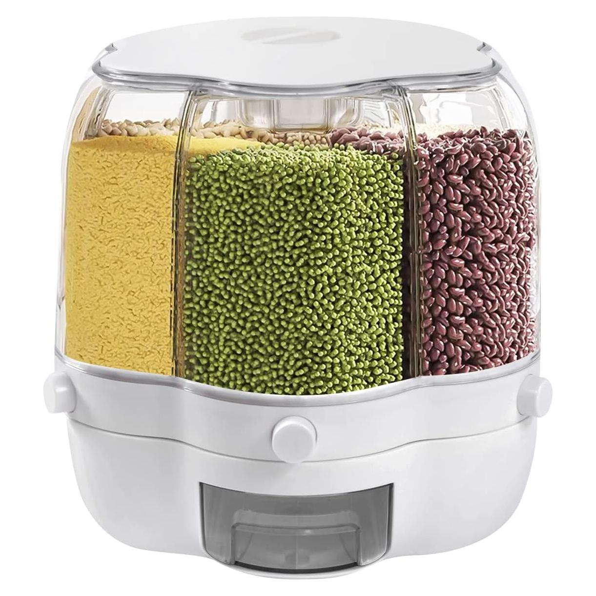 Dispensador de Granos Rotatorio 6 Compartimentos 8kg SHA