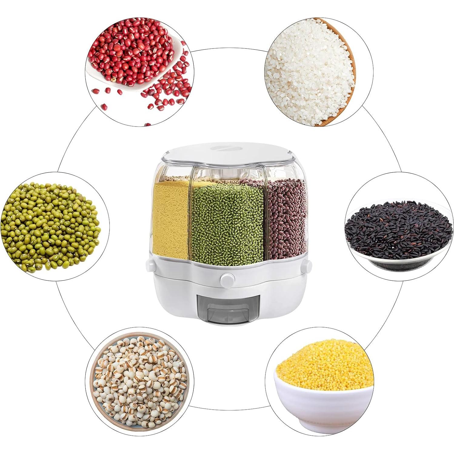 Dispensador de Granos Rotatorio 6 Compartimentos 8kg SHA