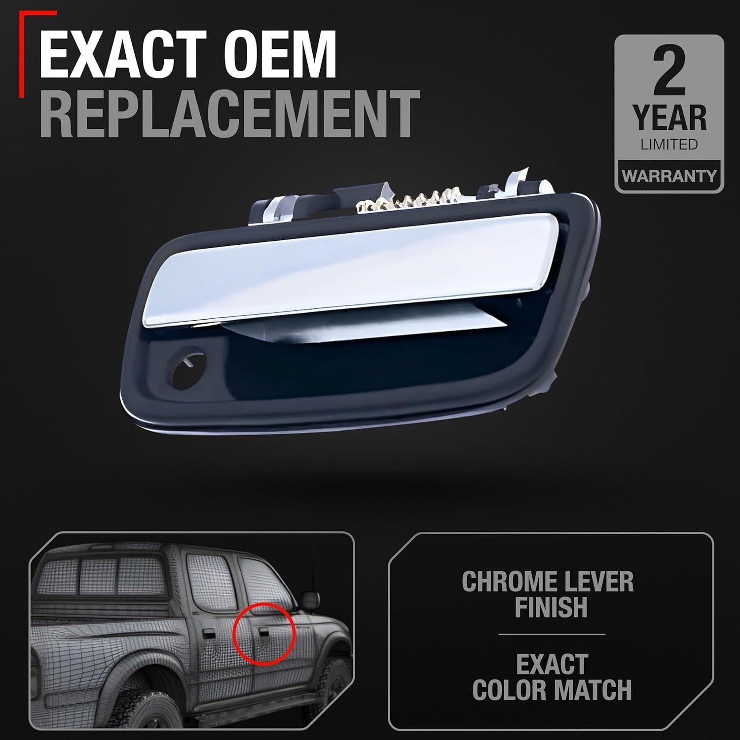 Manija de puerta delantera pasajero Toyota Tacoma Hilux T1A