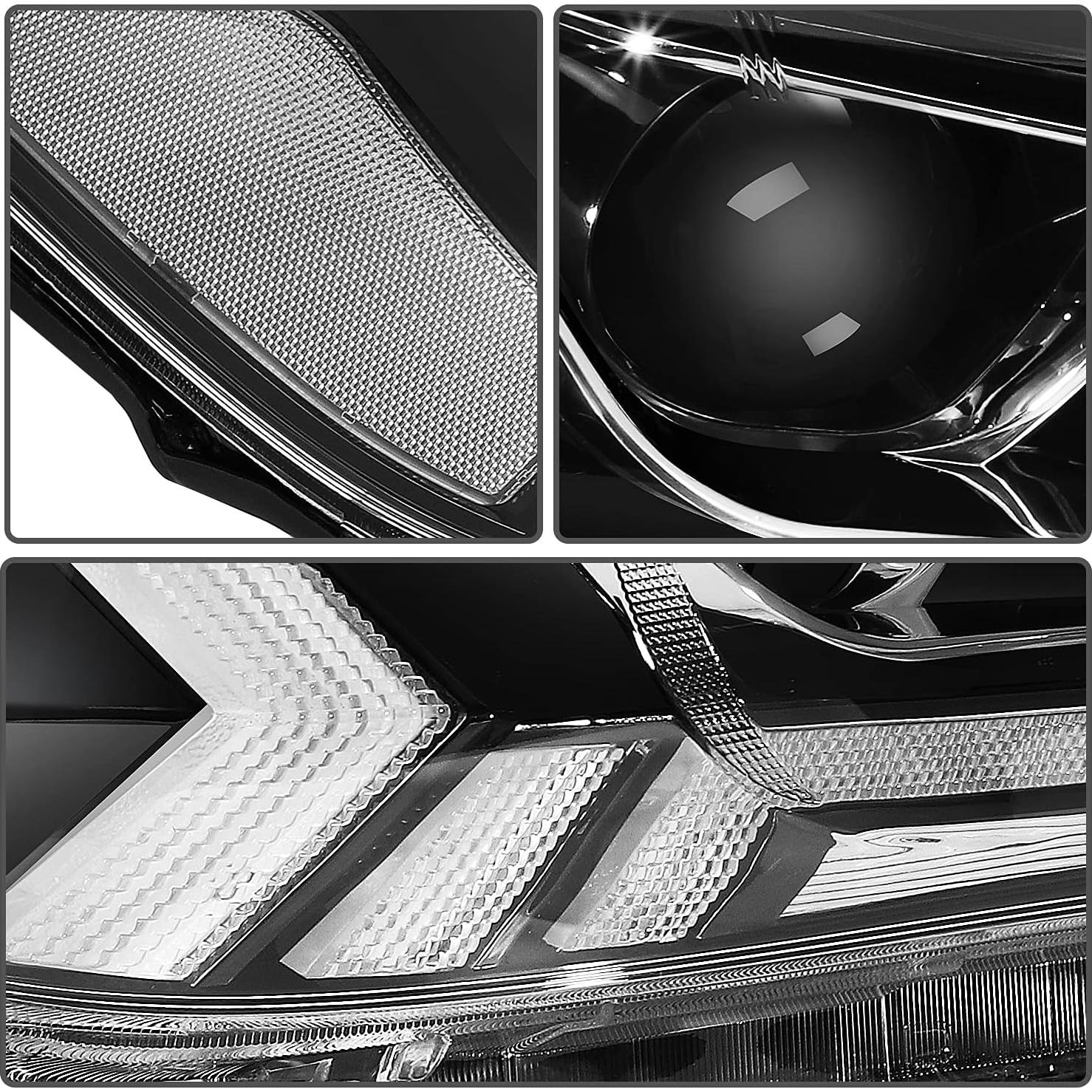 Faros ECCPP para Toyota Hilux 2015-2020 Carcasa Negra