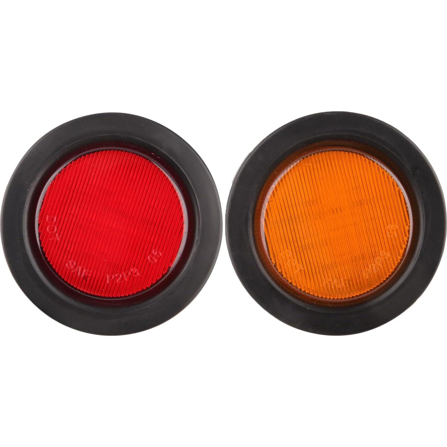 Luces de Marcador LED Redondas 2.5" Partswcgg 16 Piezas