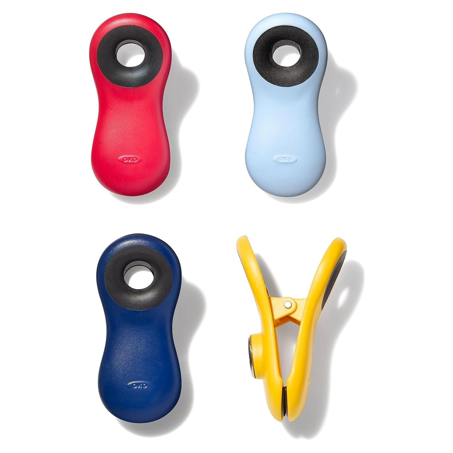 Clips Magnéticos Multiusos OXO - 4 Piezas, Antideslizantes