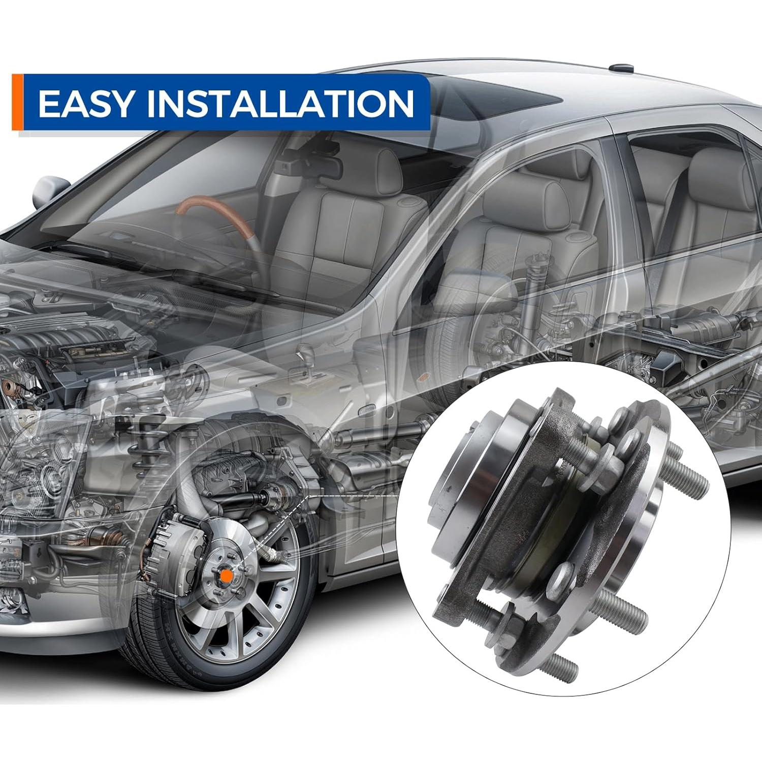 Ensamblaje Rodamiento Cubo Rueda Delantera 2WD MACEL 515040