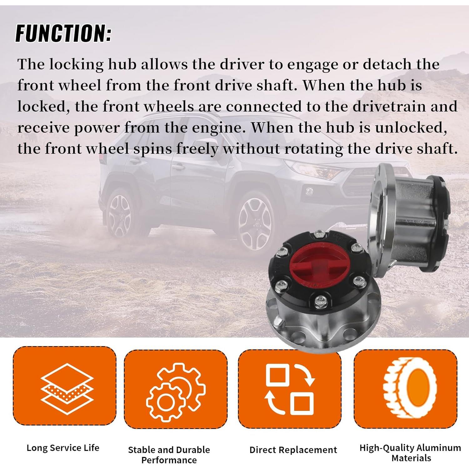 Cubo de Bloqueo de Rueda HLBTK para Toyota 4Runner T100