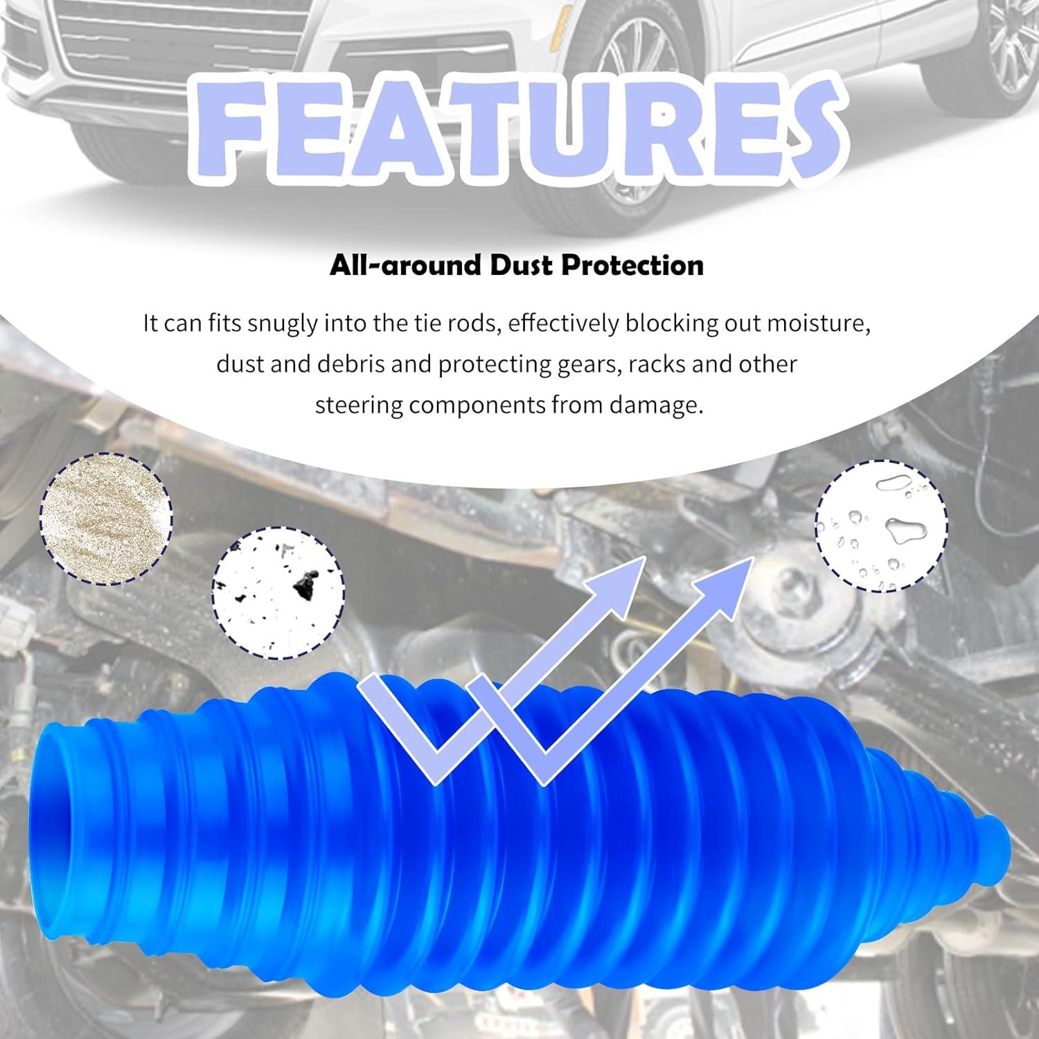 Kit Bota de Barra de Dirección KIFIDAN Silicona Azul 22.49 cm