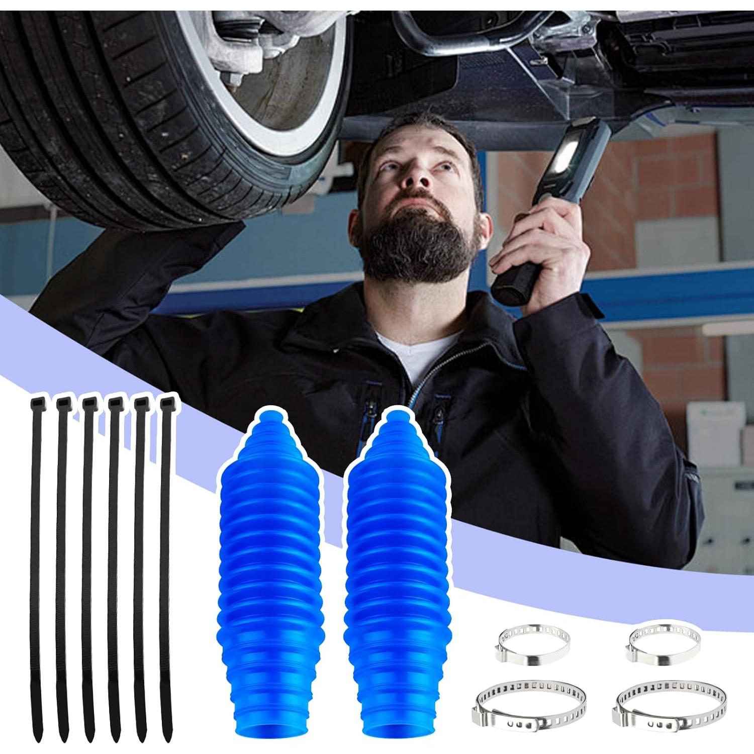 Kit Bota de Barra de Dirección KIFIDAN Silicona Azul 22.49 cm