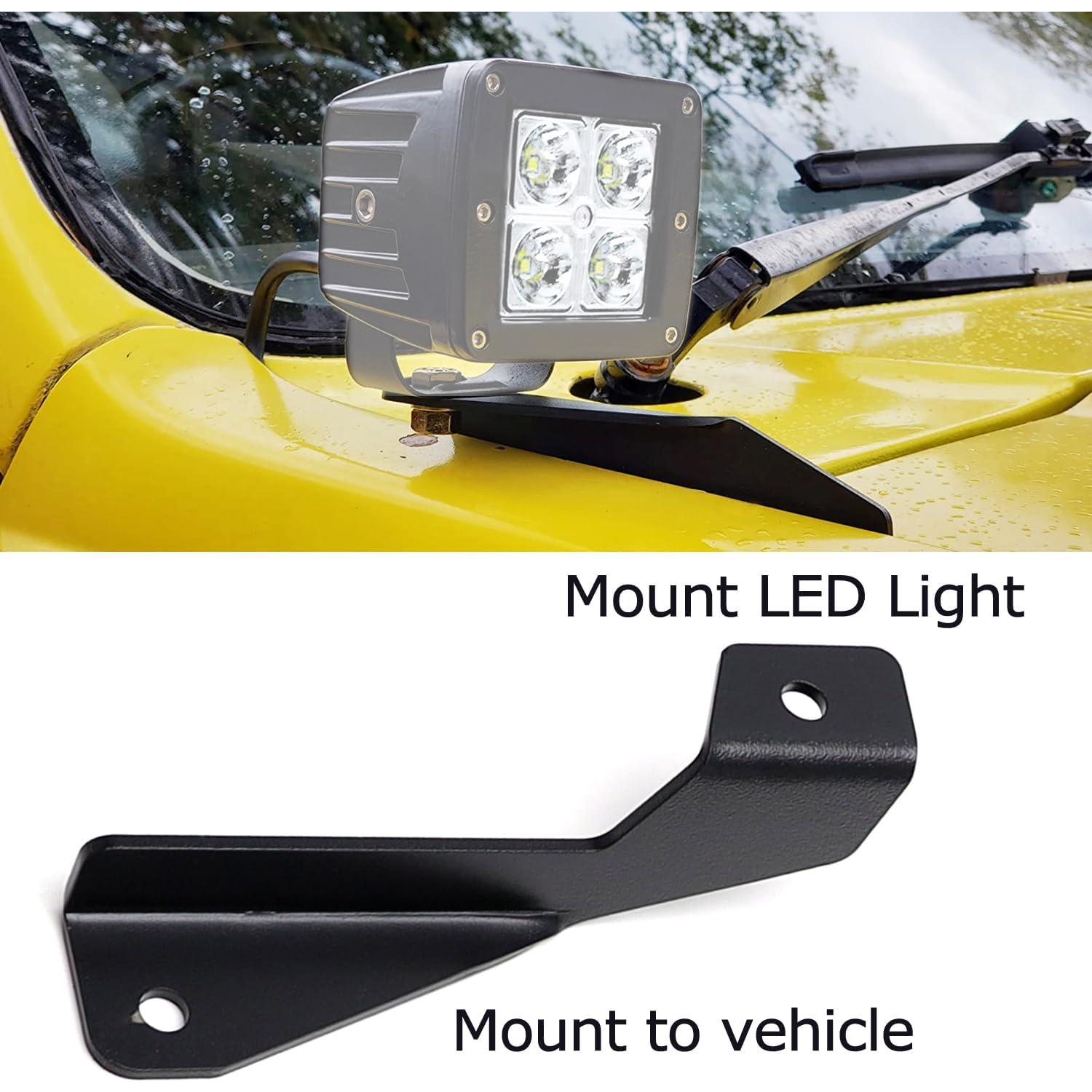 Soportes de Montaje Bajo Perfil iJDMTOY para Luz LED Toyota 4Runner