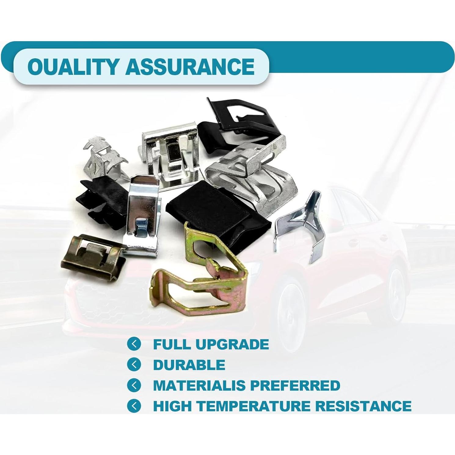 100 Clips de Resorte de Panel Metal TOPCNOEM para Auto