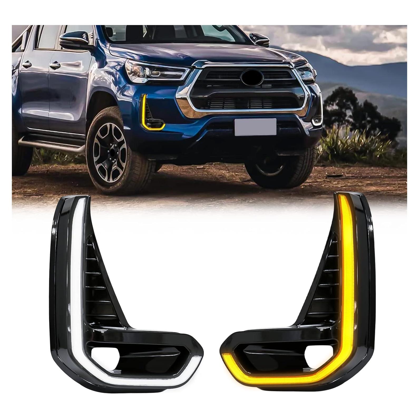 Luces de Circulación Diurna LED VGETTING para Toyota Hilux Revo 2020-2022