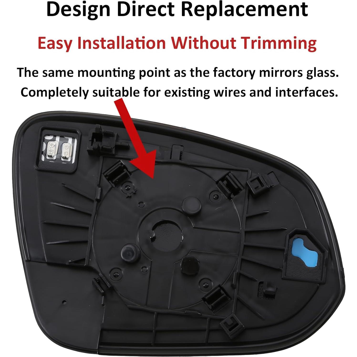 Cristal Espejo Lateral Izquierdo Toyota Hilux 2015-2019
