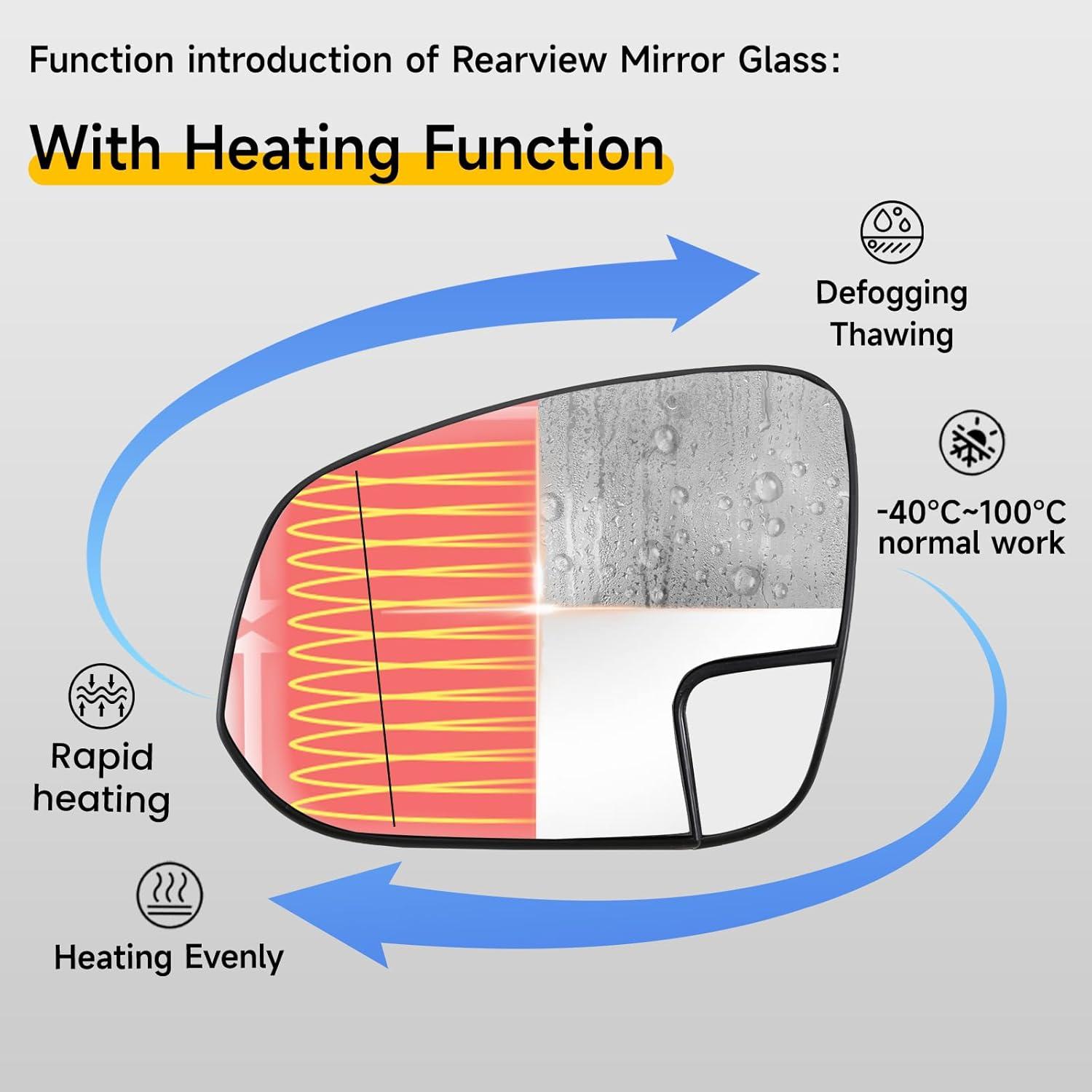 Cristal Espejo Lateral Izquierdo Toyota Hilux 2015-2019