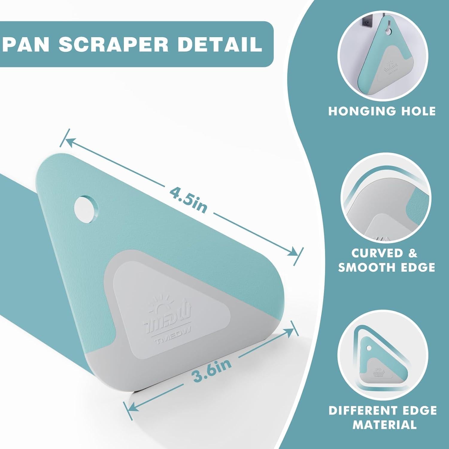 Raspador de Alimentos Matscover 3 Piezas Nylon Silicona Azul