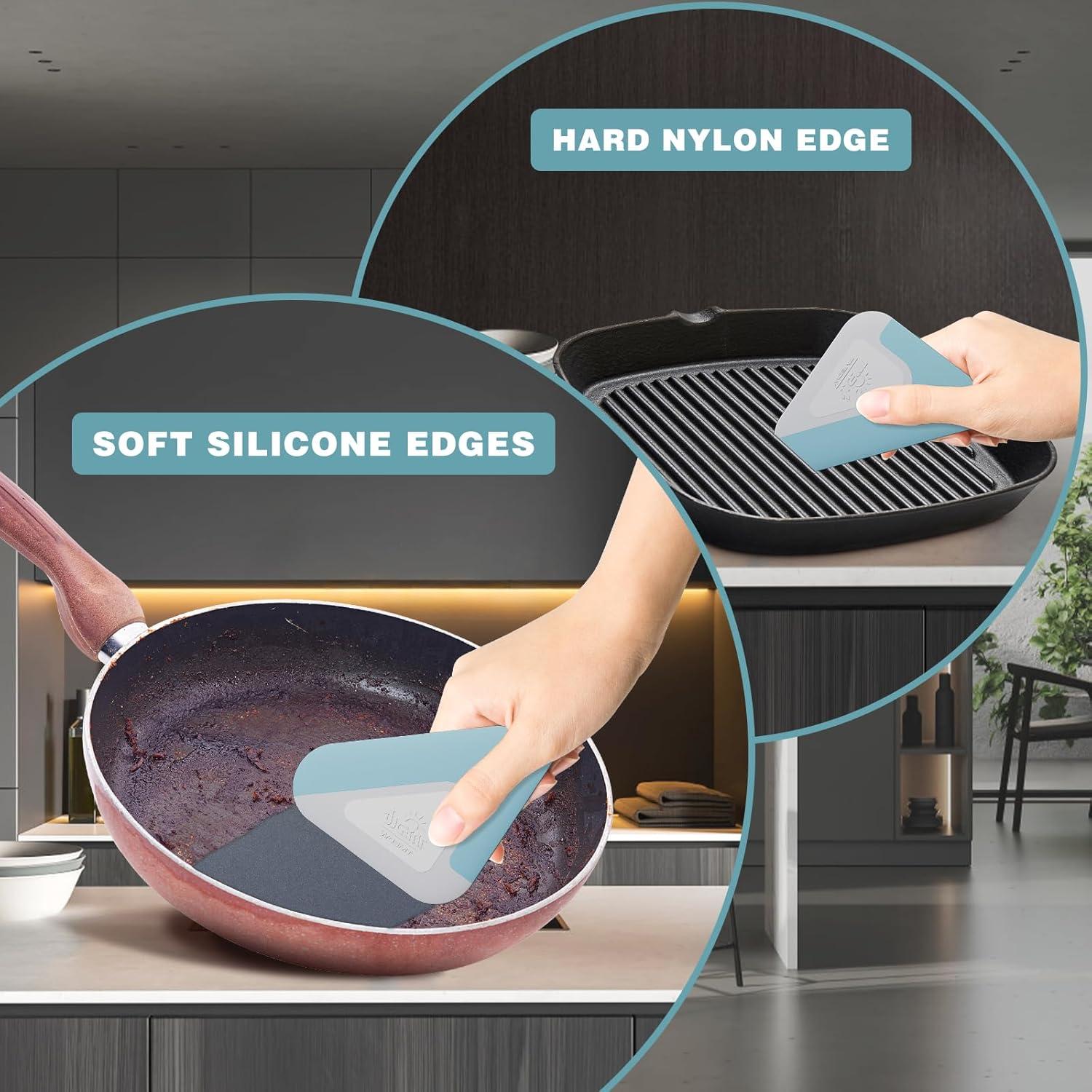 Raspador de Alimentos Matscover 3 Piezas Nylon Silicona Azul