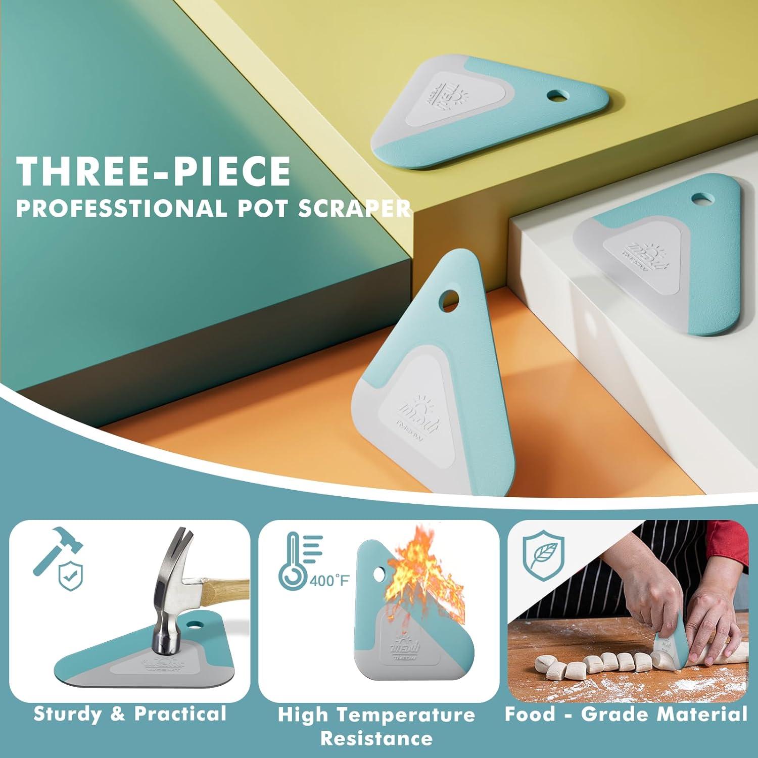 Raspador de Alimentos Matscover 3 Piezas Nylon Silicona Azul