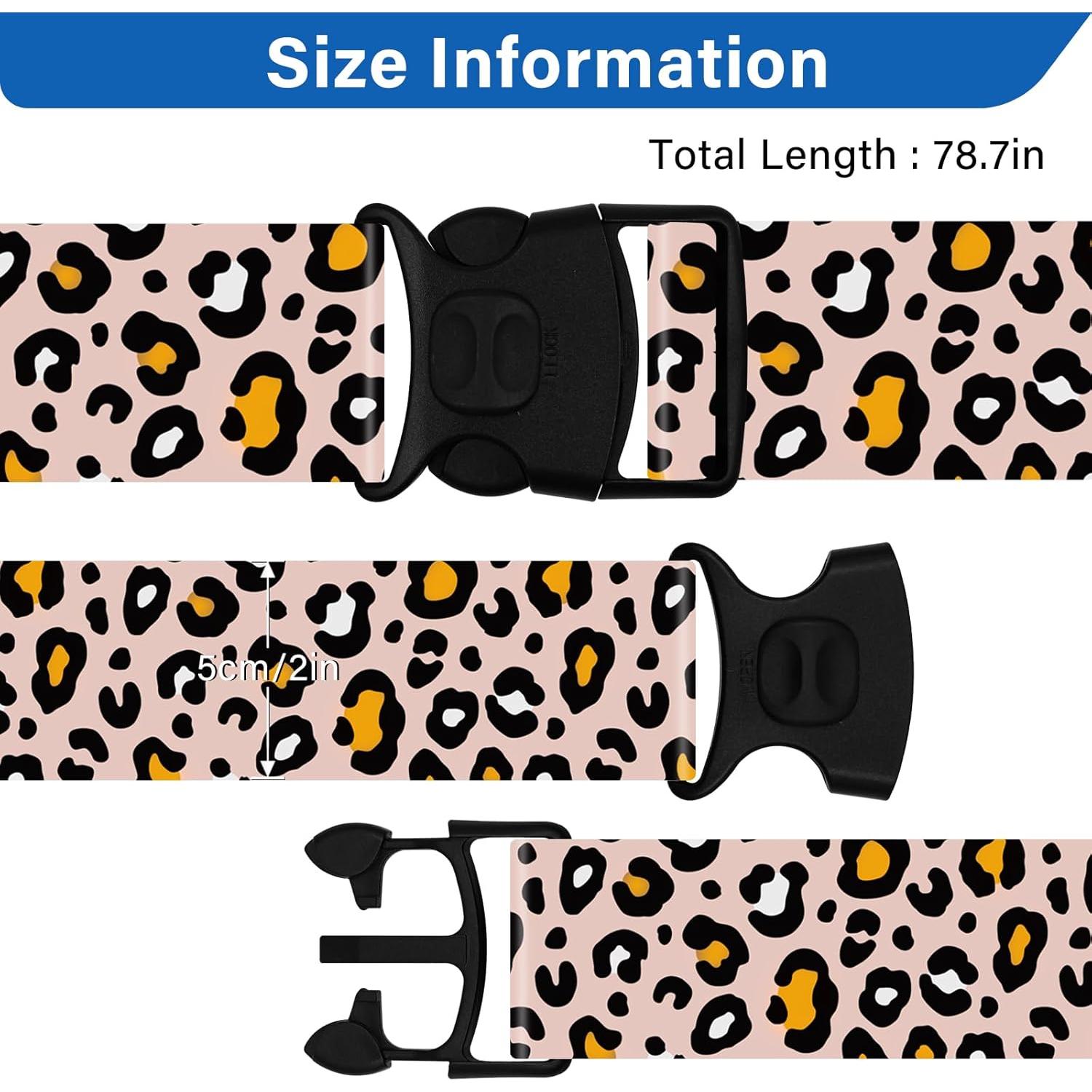 Correas de Equipaje ZHOMA 2 Piezas Ajustables Nylon 100-190 cm