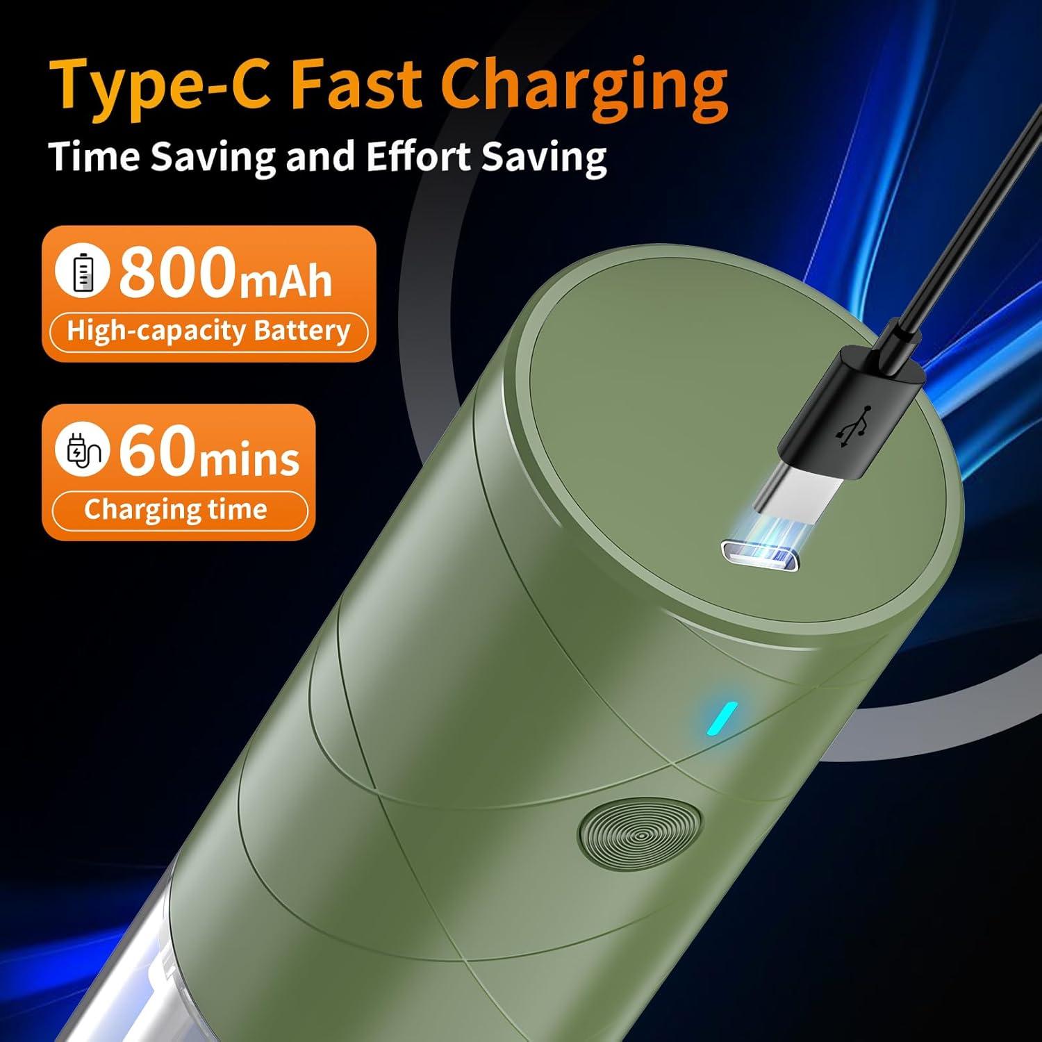 Juego de Molinillos Eléctricos de Sal y Pimienta Lidaop Verde