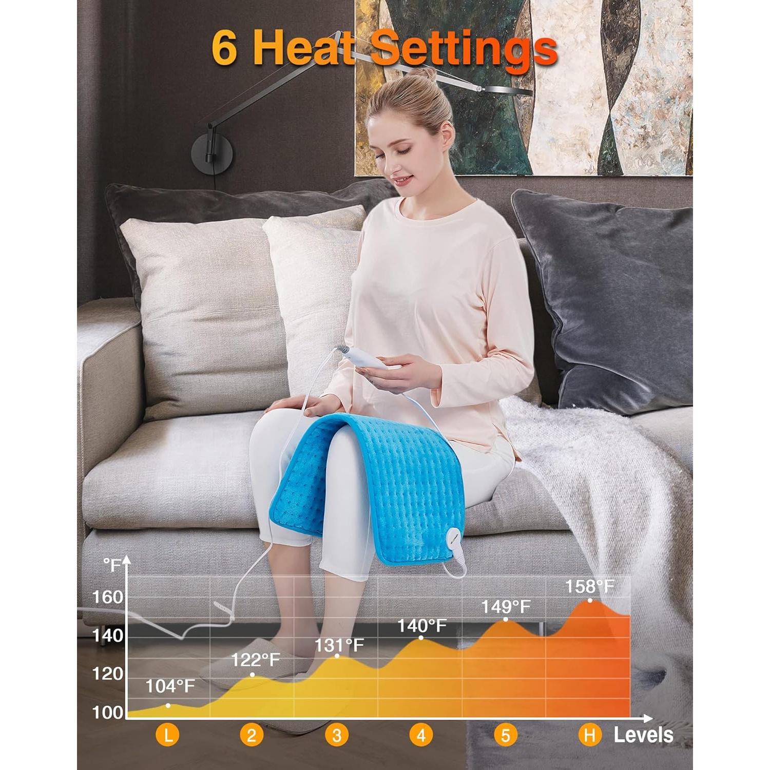 Almohadilla Térmica Eléctrica WOOMER 30x60cm Alivio Dolor