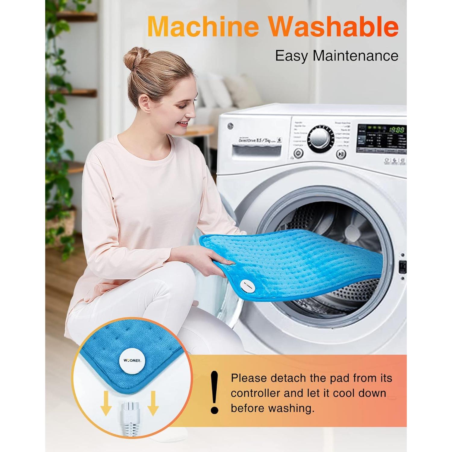 Almohadilla Térmica Eléctrica WOOMER 30x60cm Alivio Dolor