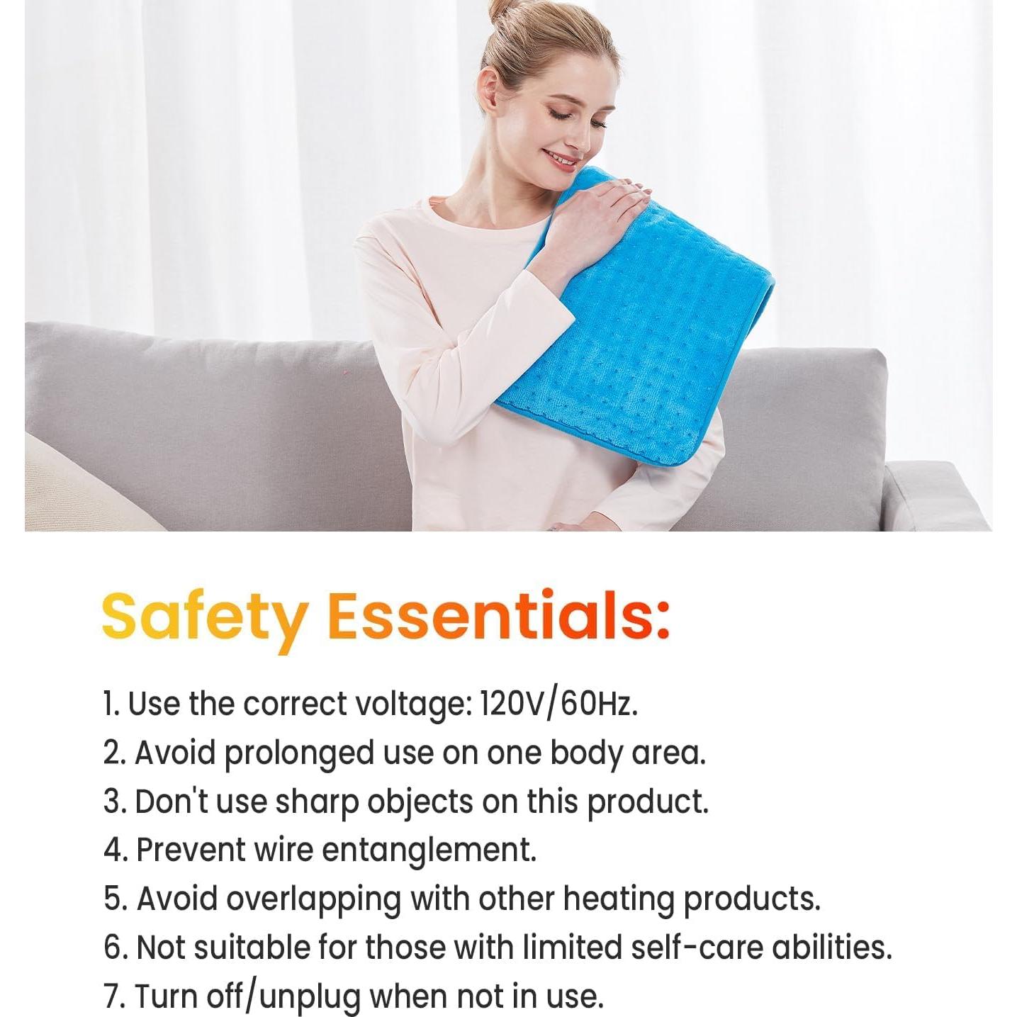 Almohadilla Térmica Eléctrica WOOMER 30x60cm Alivio Dolor