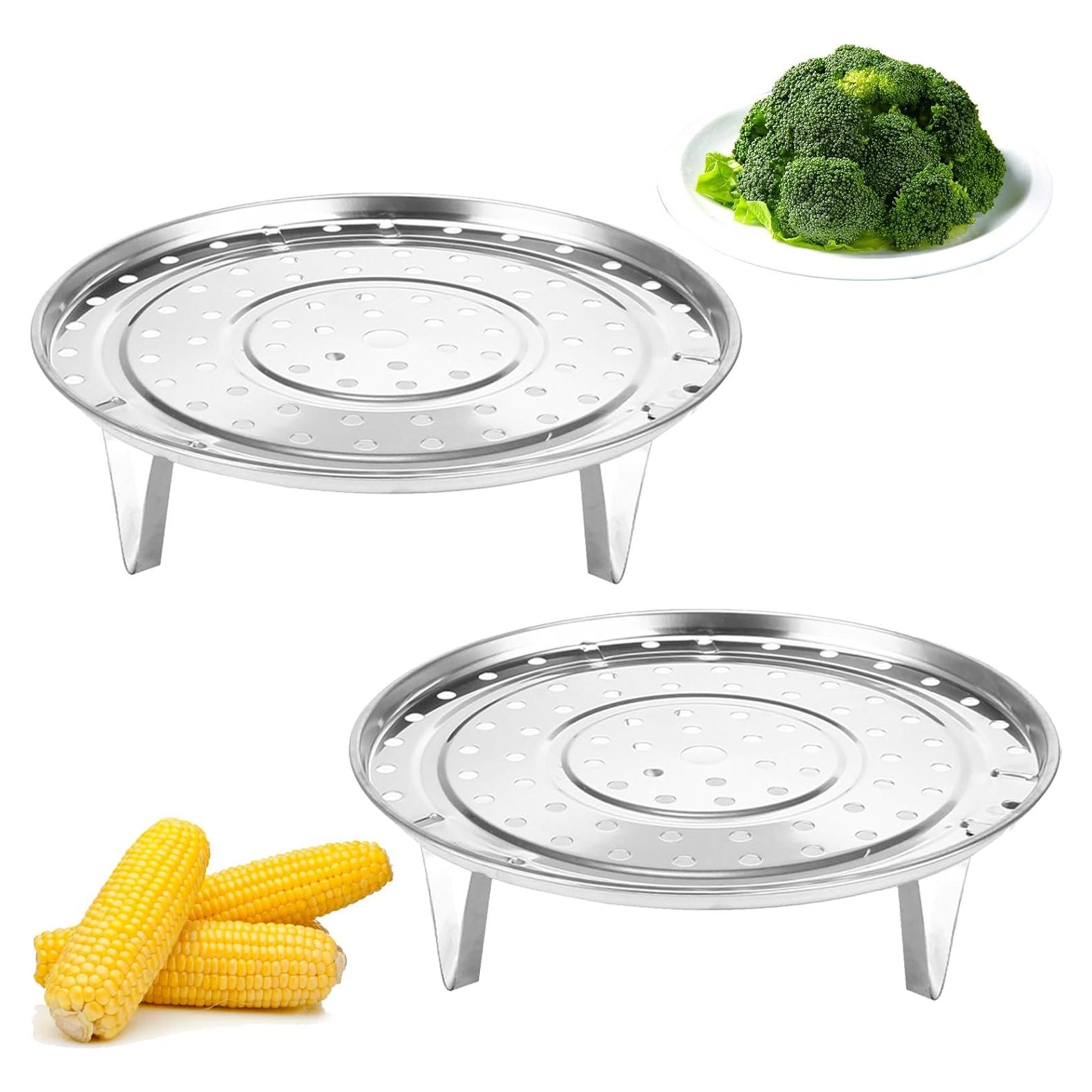 Cesta de Vapor Acero Inoxidable 21.6 cm con Soporte Removible