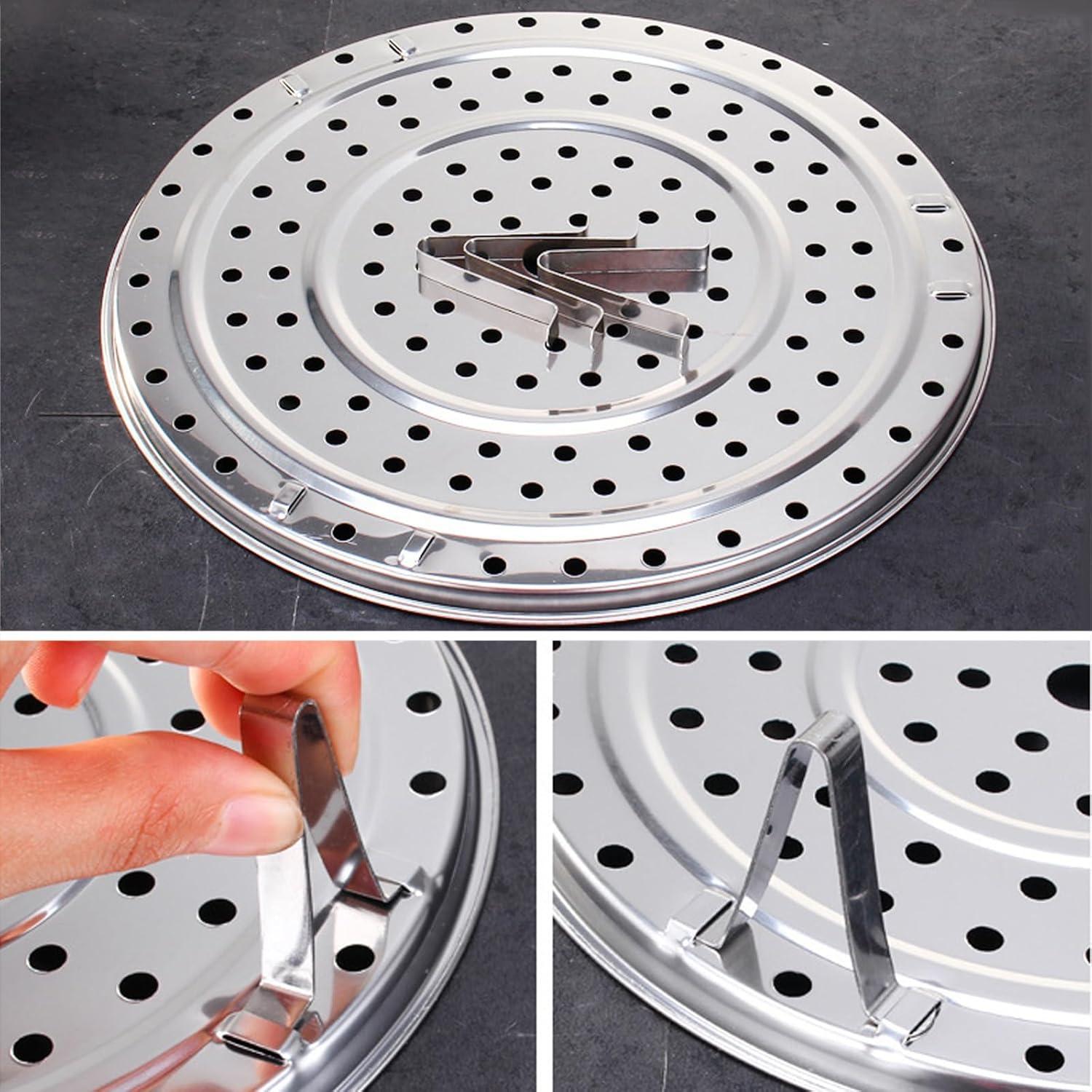 Cesta de Vapor Acero Inoxidable 21.6 cm con Soporte Removible