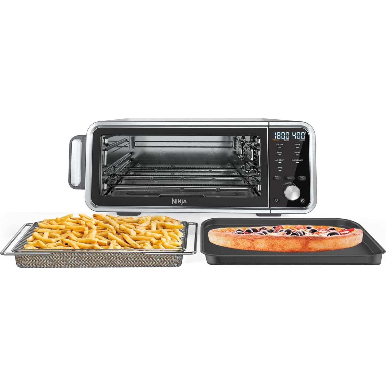 Horno Digital de Aire Fry Ninja SP201 8-en-1 XL Plata