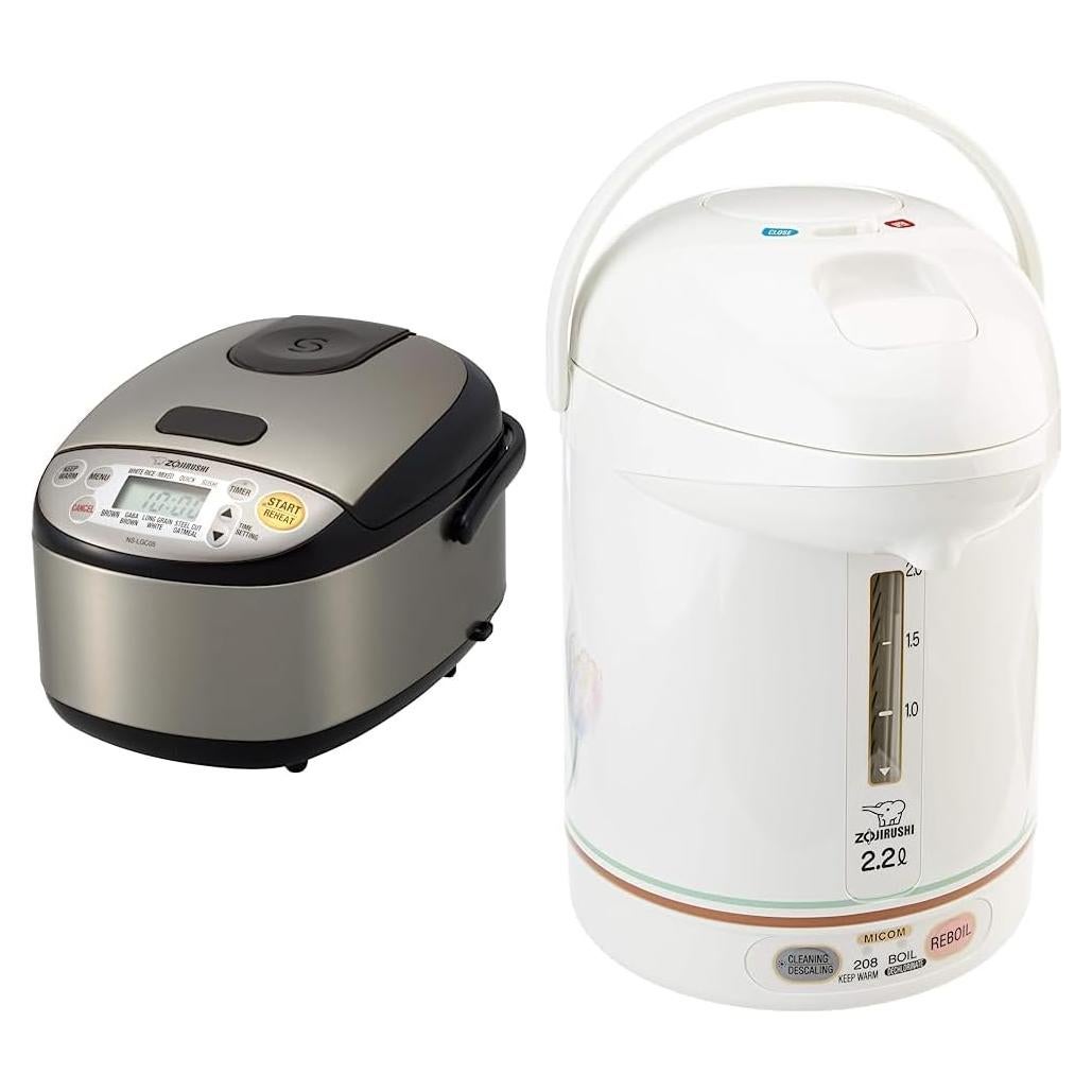 Cocedor de Arroz Zojirushi NS-LGC05XB 3 Tazas + Hervidor 2.2L