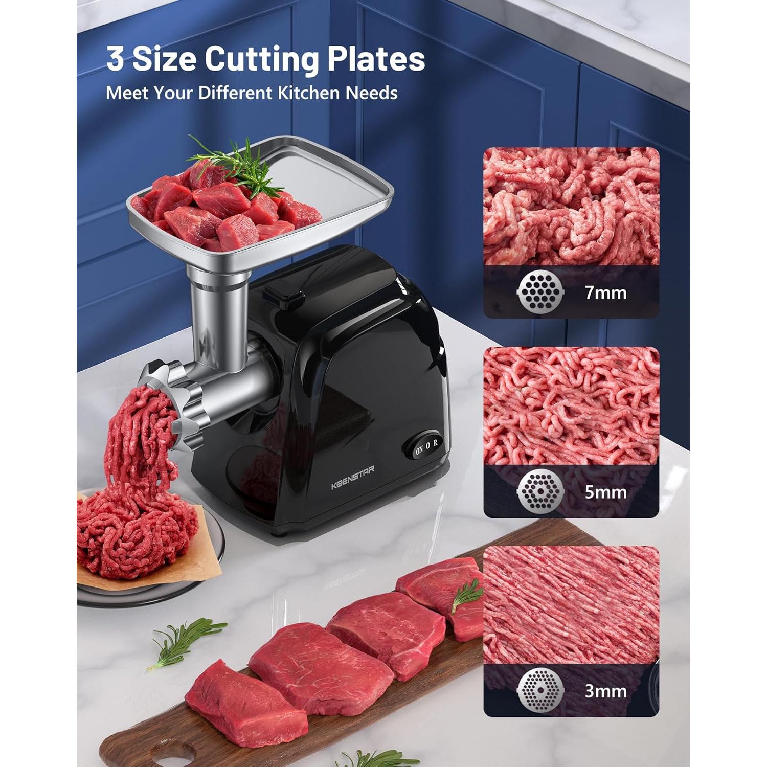 Picadora de Carne Eléctrica KEENSTAR JSMG202 450W con Accesorios