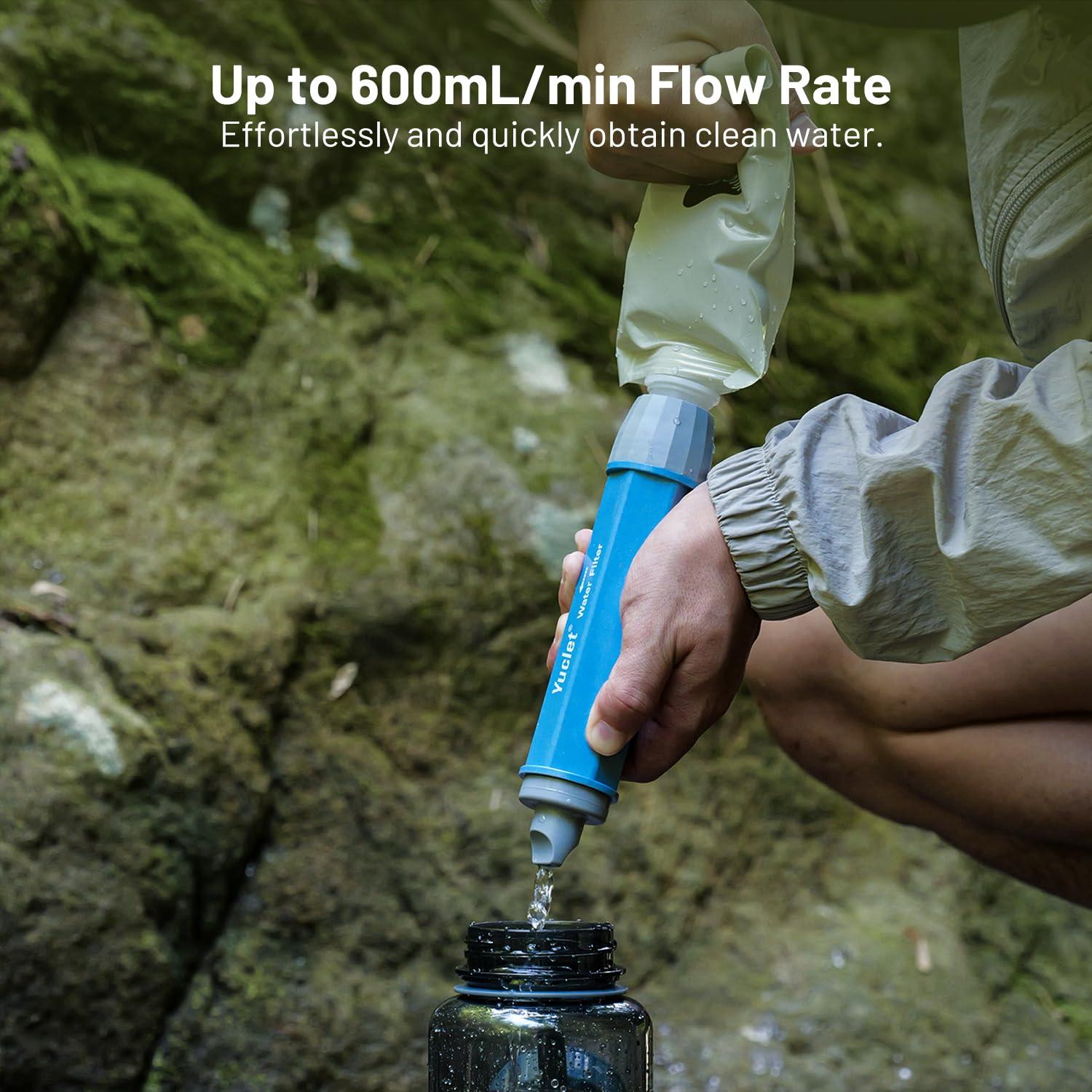 Sistema de Filtración de Agua Yuclet YSS01 con 4 Bolsas 600ml