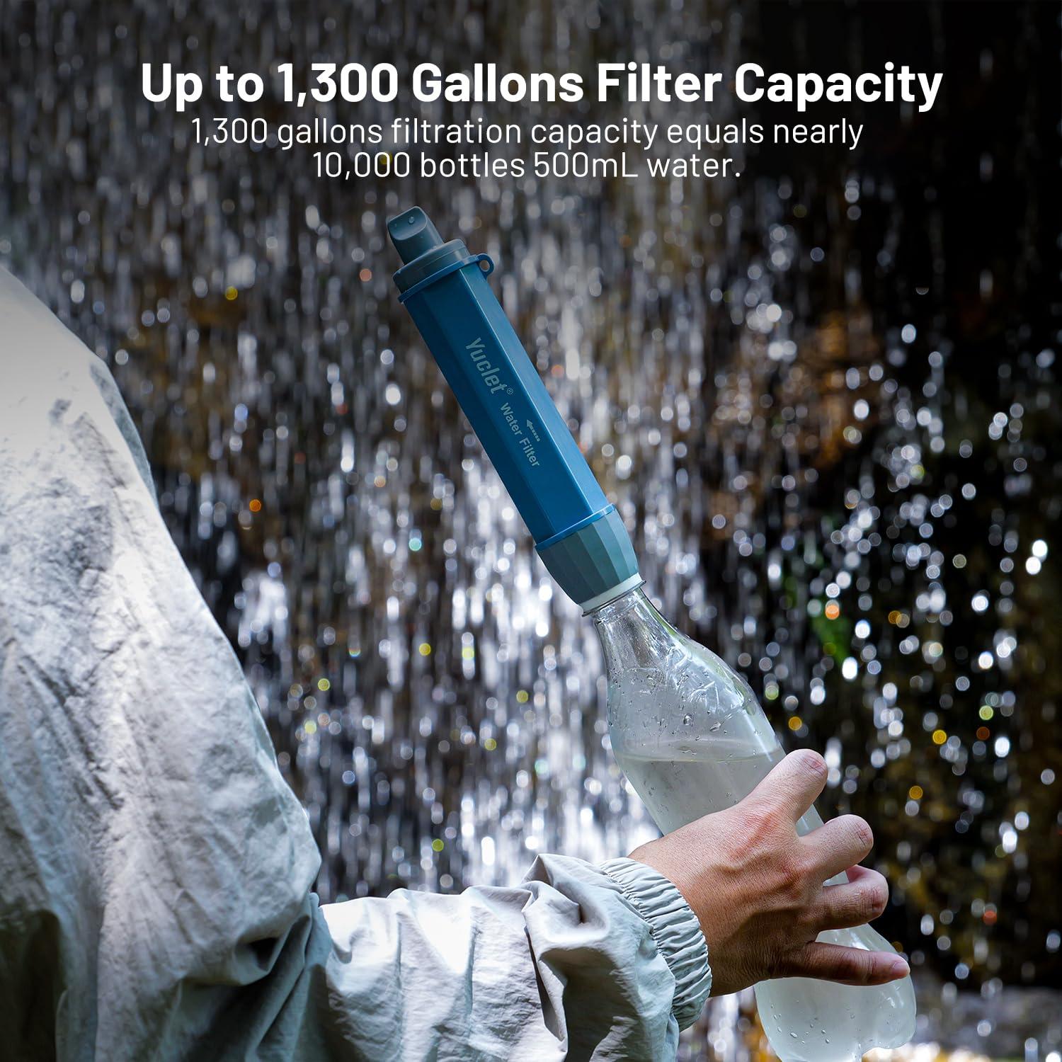 Sistema de Filtración de Agua Yuclet YSS01 con 4 Bolsas 600ml