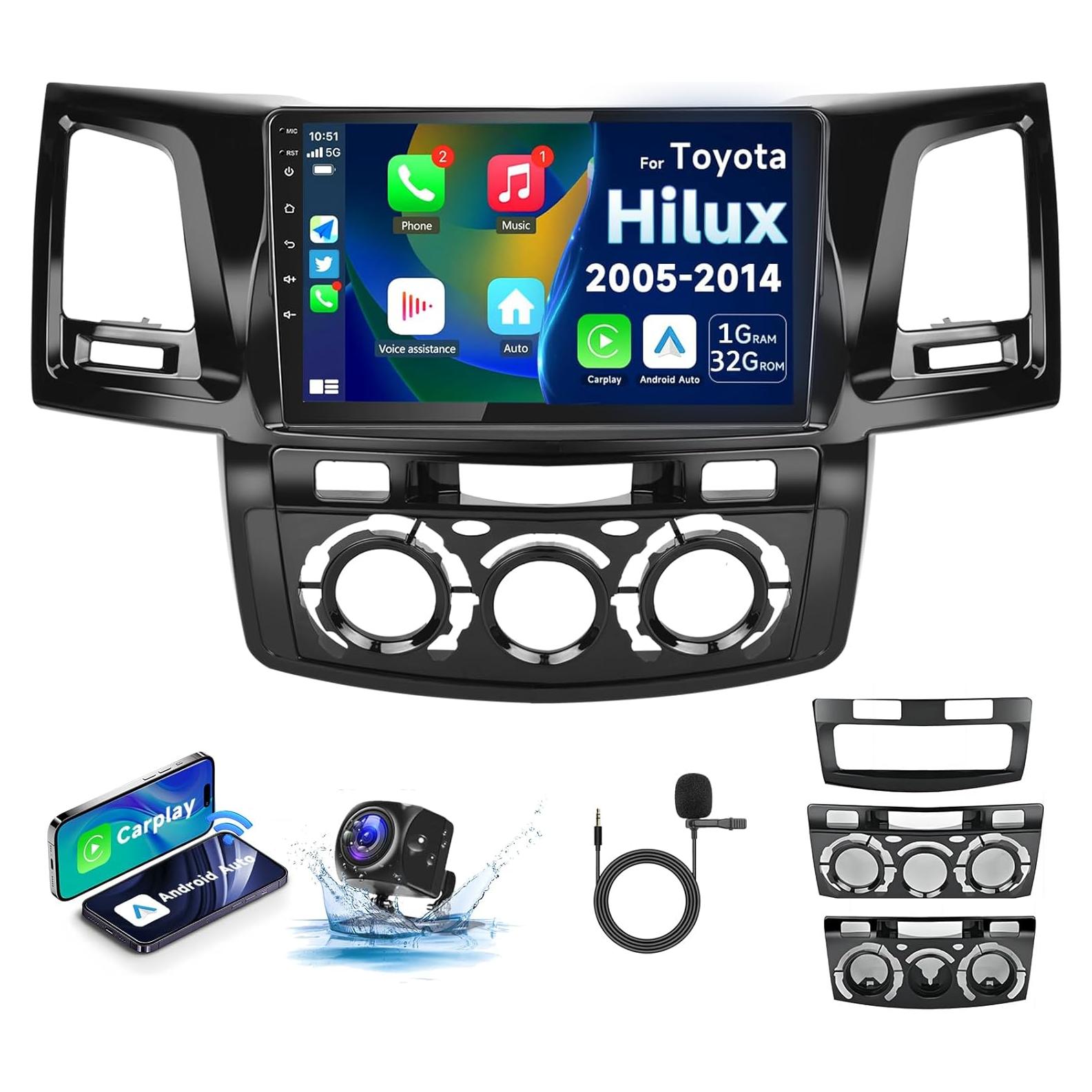 Estéreo de Coche Android 13 METEESER para Toyota Hilux 2005-2014