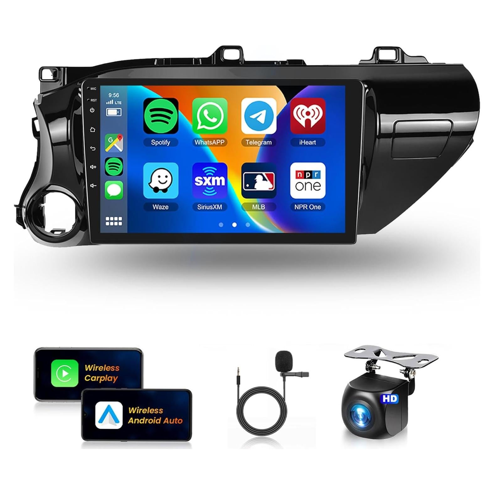 Radio de Coche Android 10.1" METEESER para Toyota Hilux 2015-2020