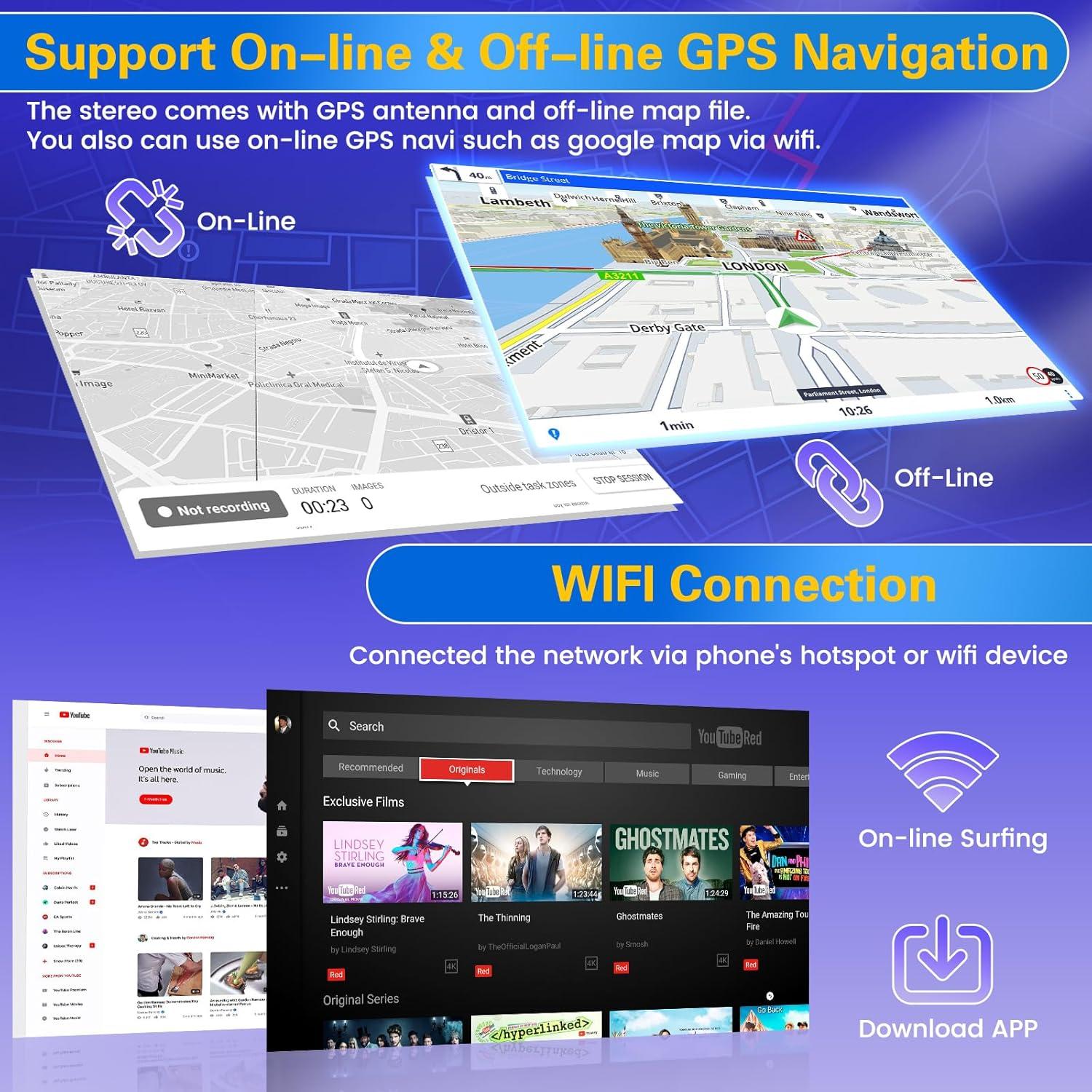 Estéreo Android 9'' Fuluku para Toyota Hilux 2005-2014 4+64GB