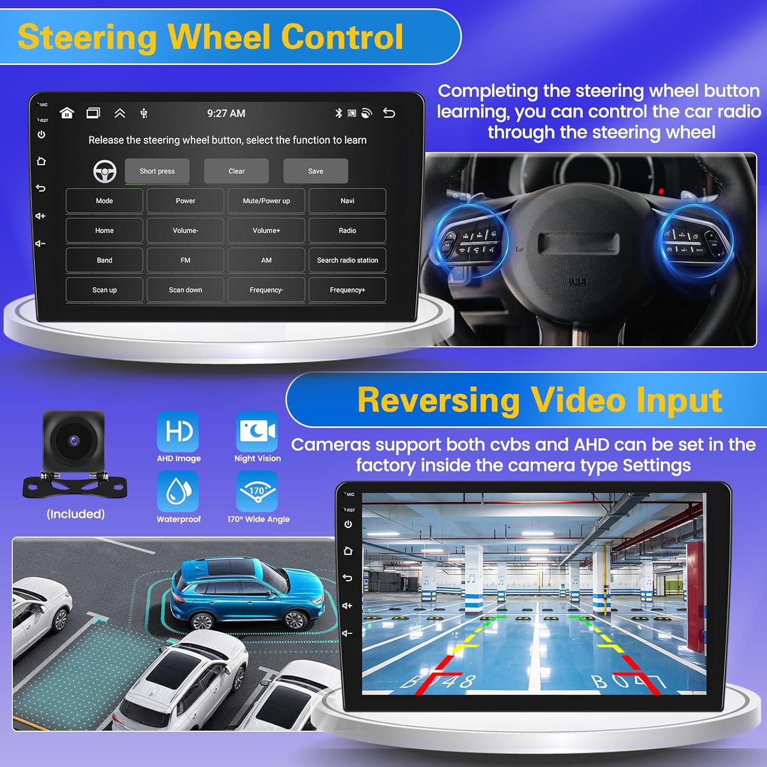 Estéreo Android 9'' Fuluku para Toyota Hilux 2005-2014 4+64GB