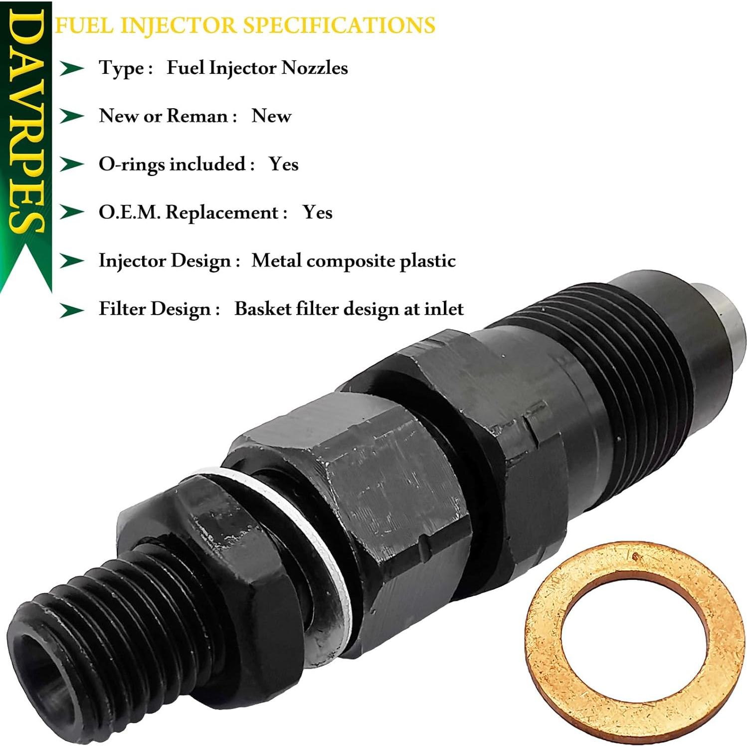 Inyector de Combustible Diésel DAVRPES 093400-7040 para Toyota